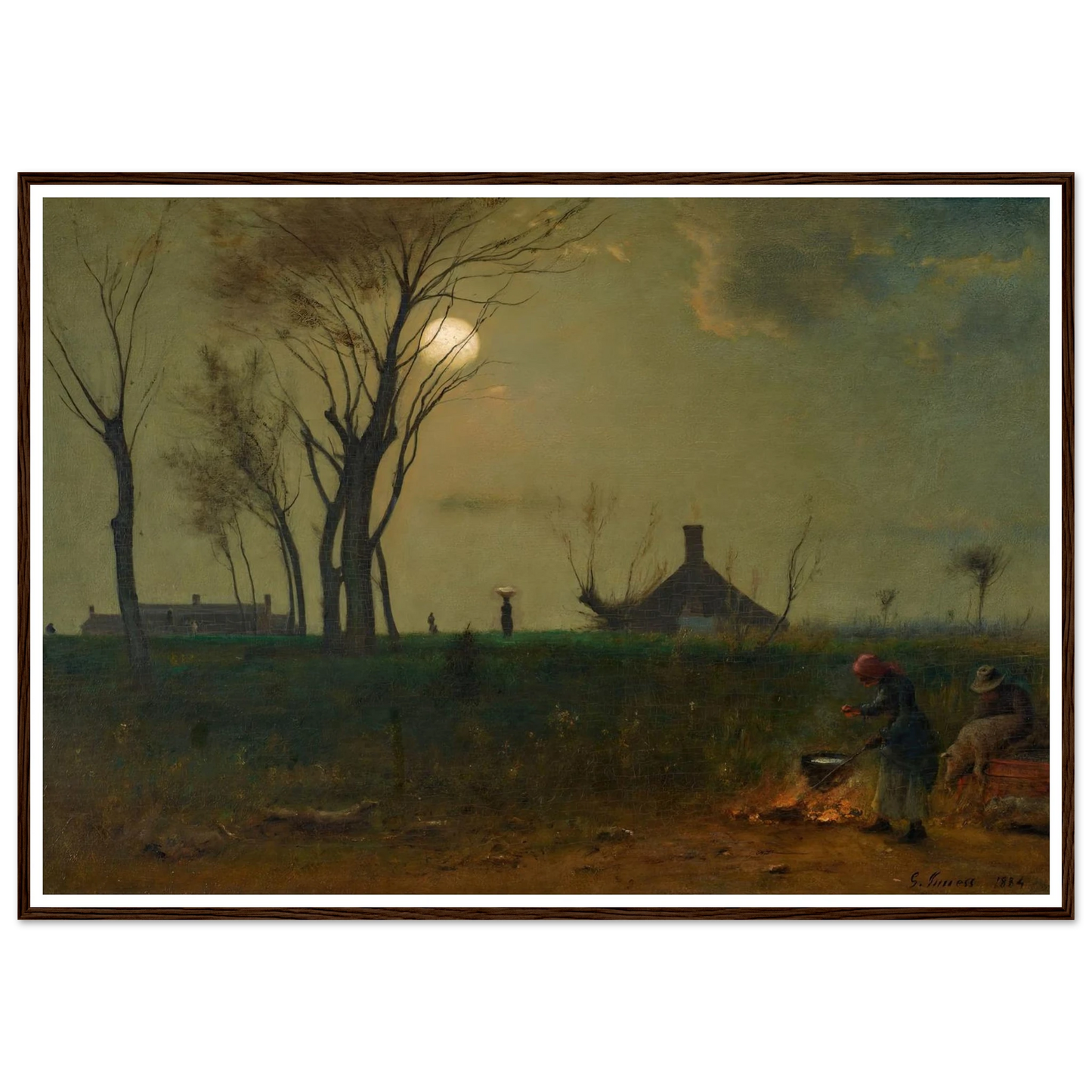 Moonlight in Virginia (1884) Art Print | George Inness-Quipham Collections