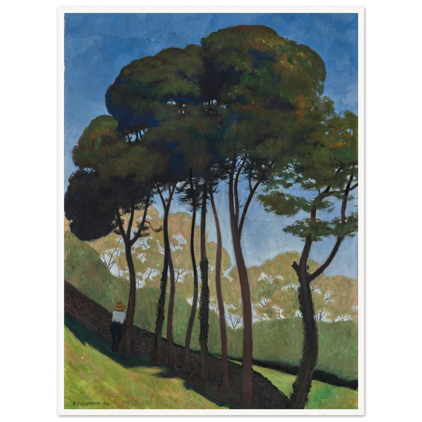 Les Grands Arbres, environs d’Honfleur (1909) Art Print | Felix Vallotton-Quipham Collections