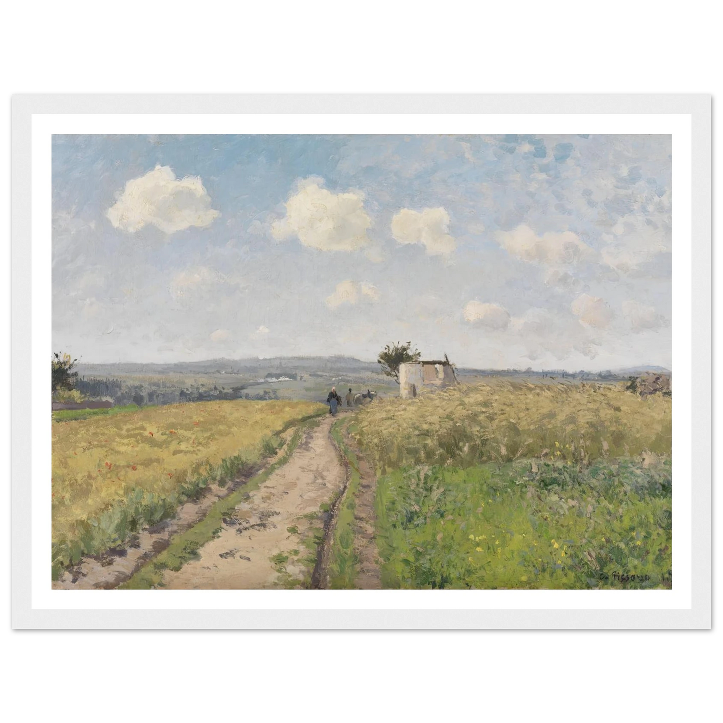 June morning near Pontoise (1873) Art Print | Camille Pissarro-Quipham Collections