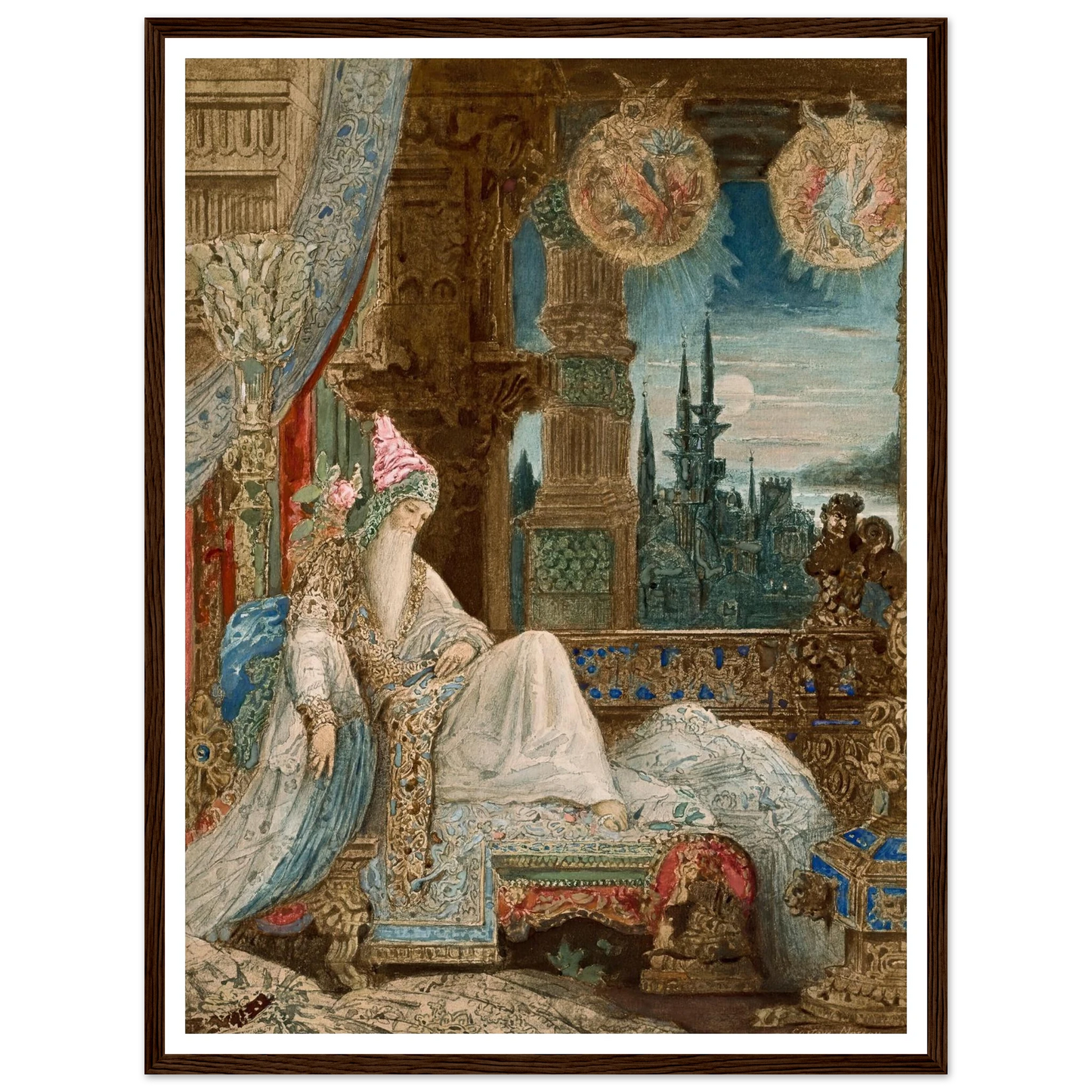 Le songe d’un habitant du Mogol (circa 1881) Art Print | Gustave Moreau-Quipham Collections