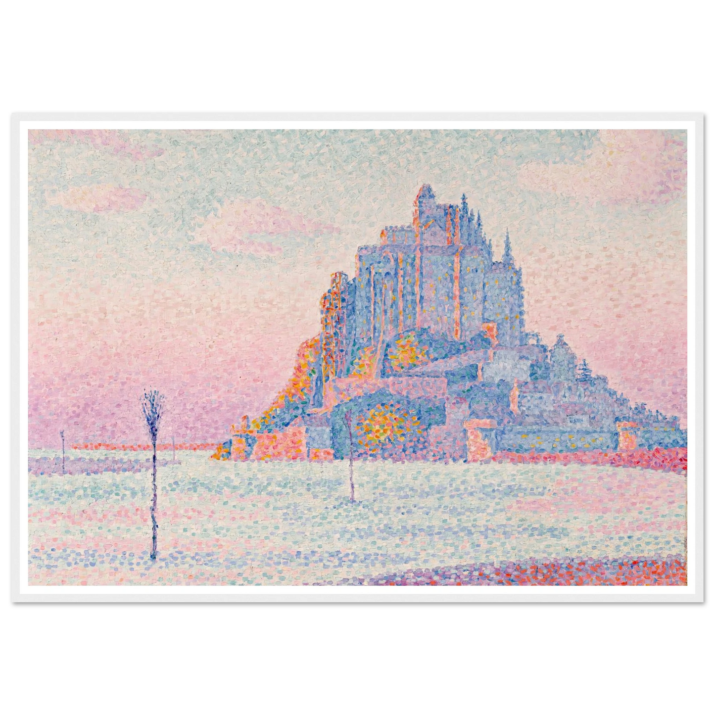 Mont Saint-Michel, Setting Sun (1897) Art Print | Paul Signac-Quipham Collections