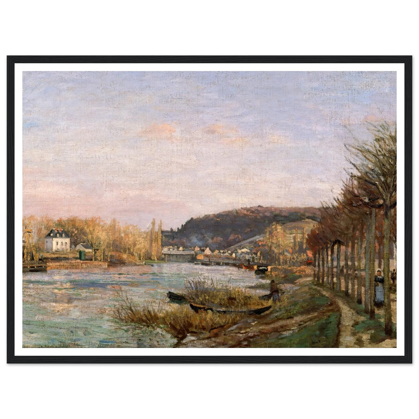 The Seine at Bougival (1870) Art Print | Camille Pissarro-Quipham Collections