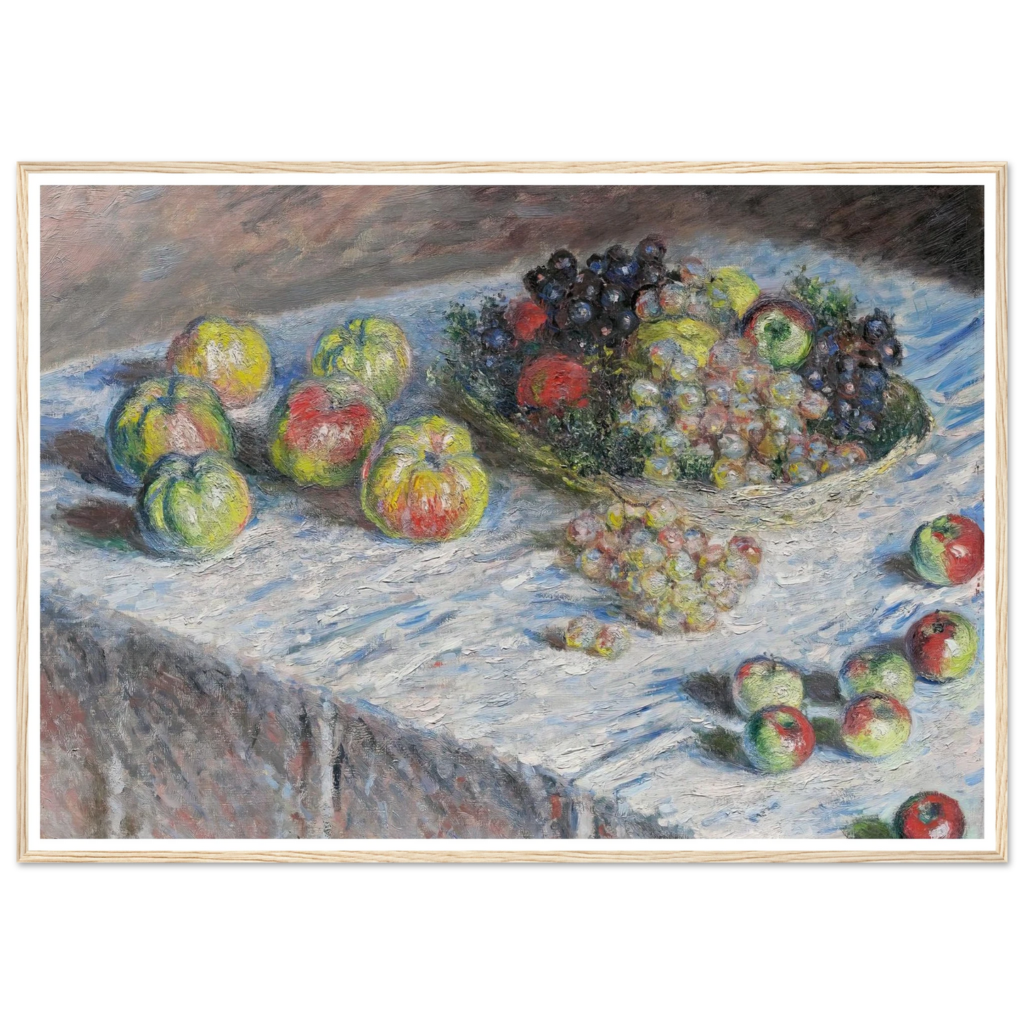 Apples and Grapes (1880) Art Print | Claude Monet-Quipham Collections