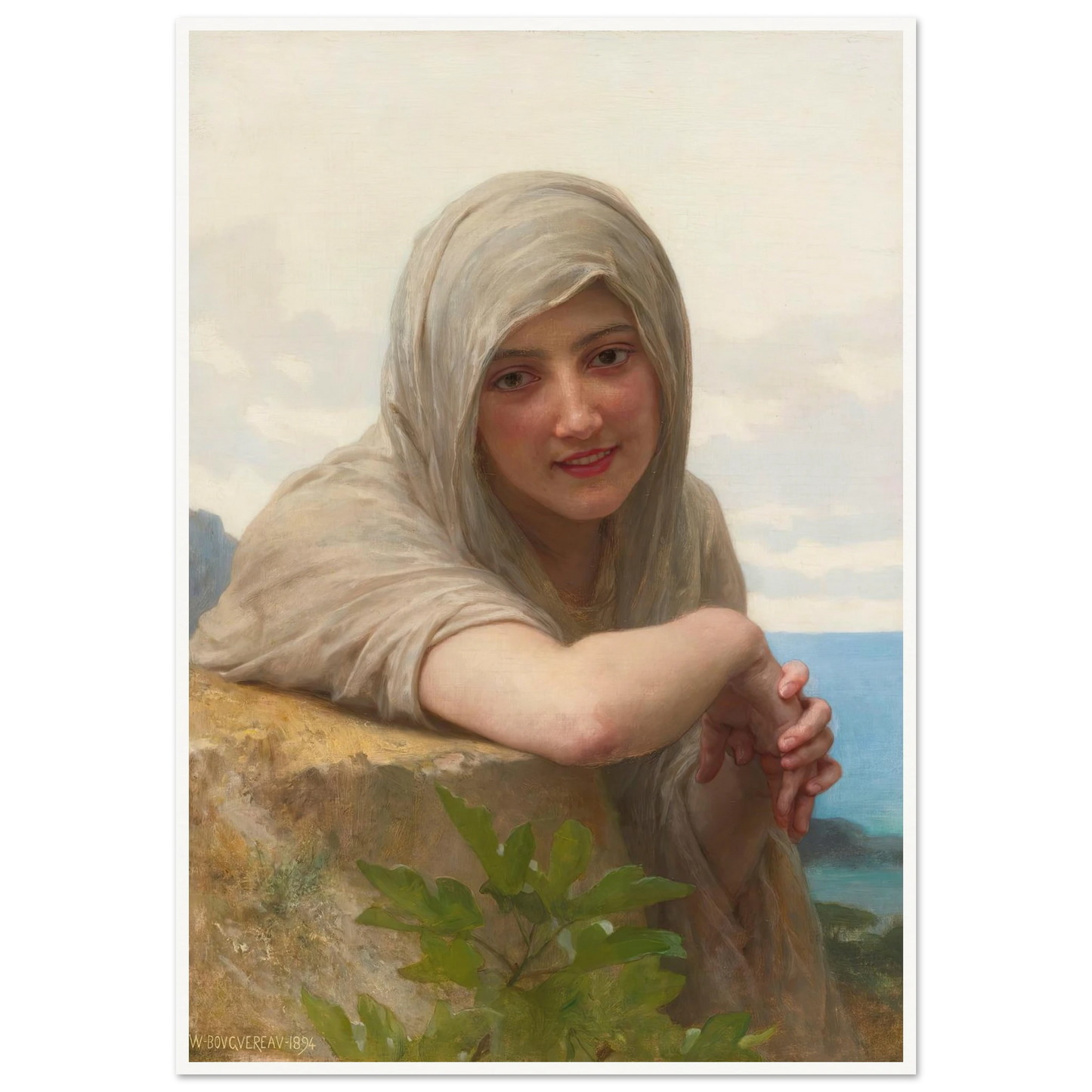 Souvenir (1894) Art Print | William Bouguereau-Quipham Collections