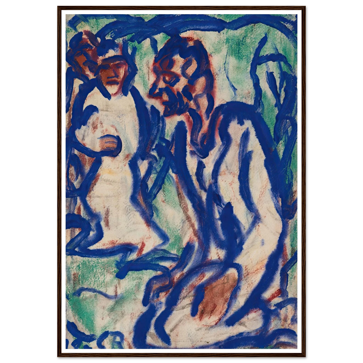 Kniender (1918) Art Print | Christian Rohlfs-Quipham Collections