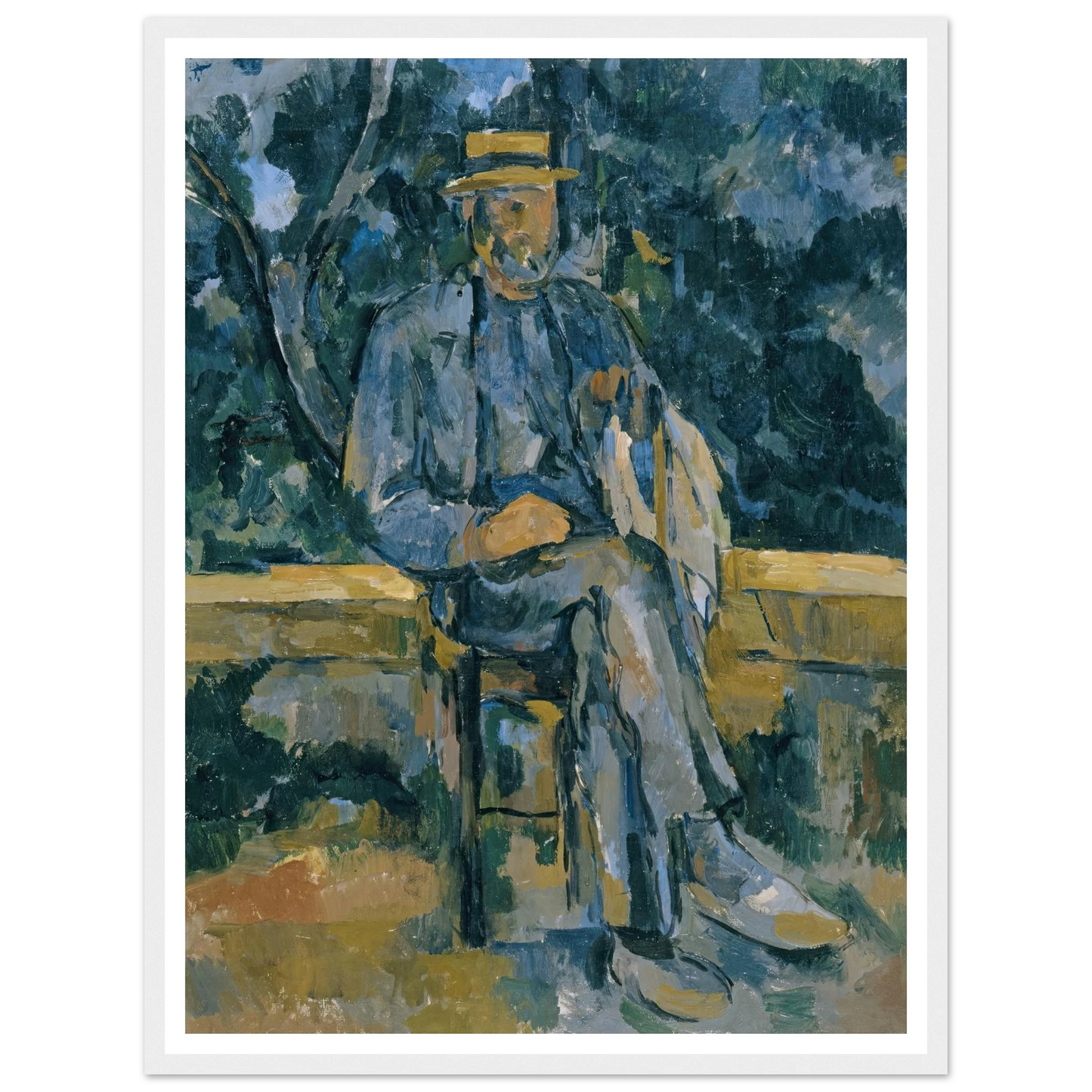 Portrait of Peasant (from 1905 until 1906) Art Print | Paul Cezanne-Quipham Collections