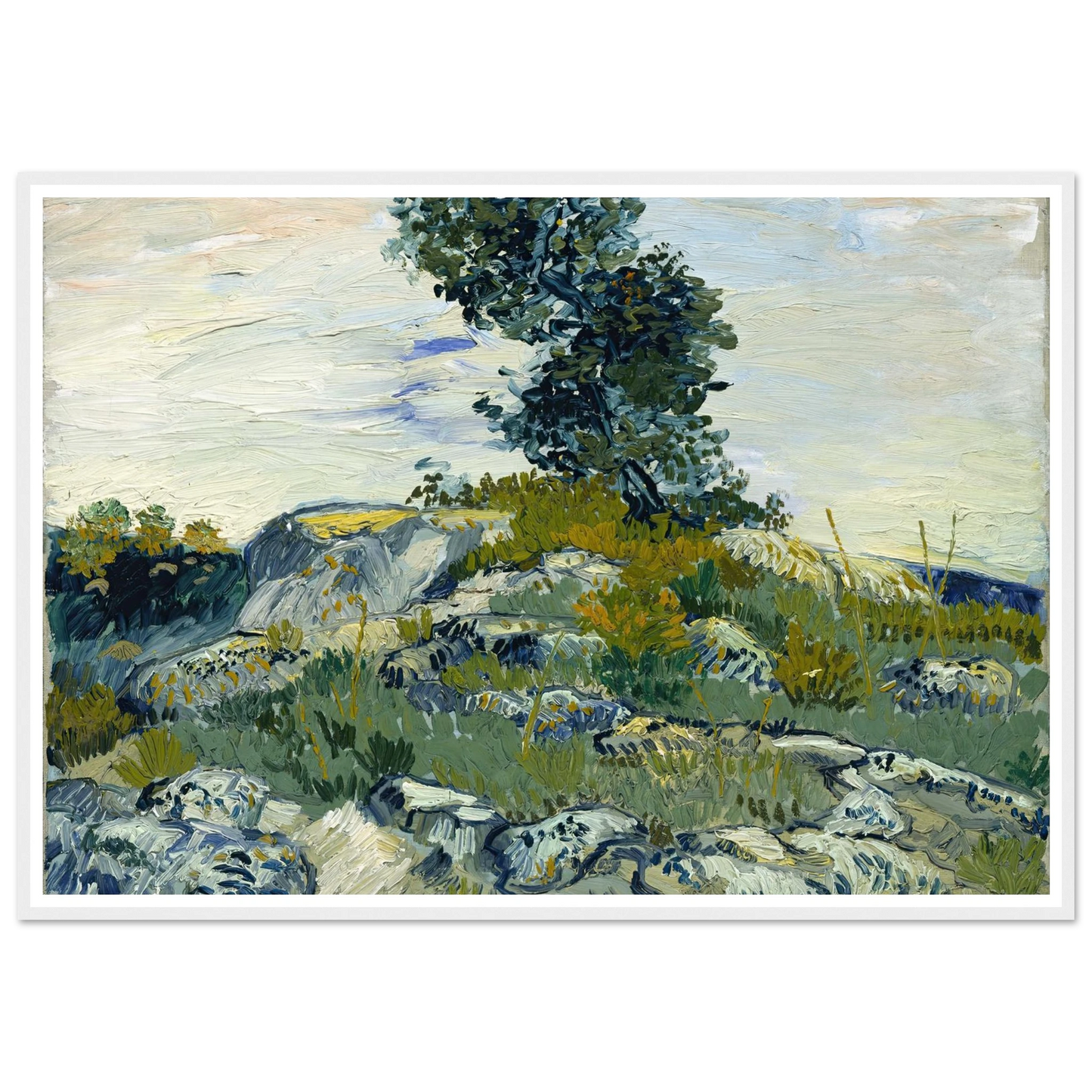 The Rocks Art Print | Vincent van Gogh-Quipham Collections