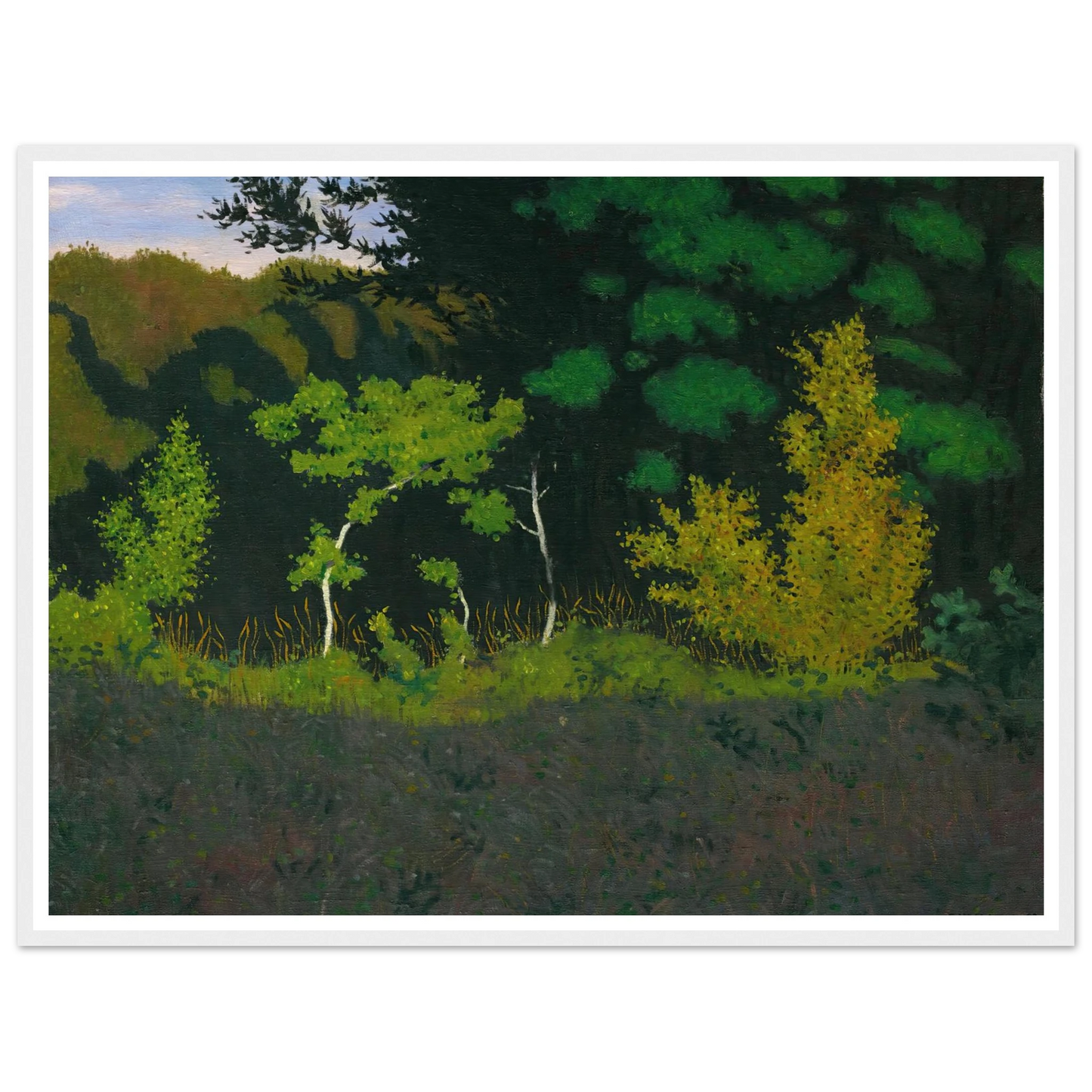 Edge Of The Wood (1920) Art Print | Felix Vallotton-Quipham Collections