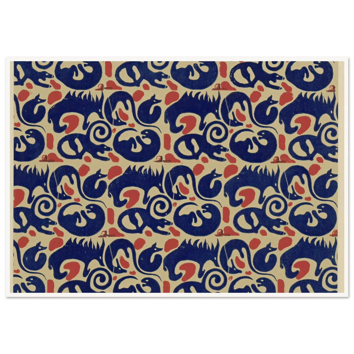 Buntpapier (Tiere) (1902 - 1906) Art Print | Maria von Uchatius-Quipham Collections