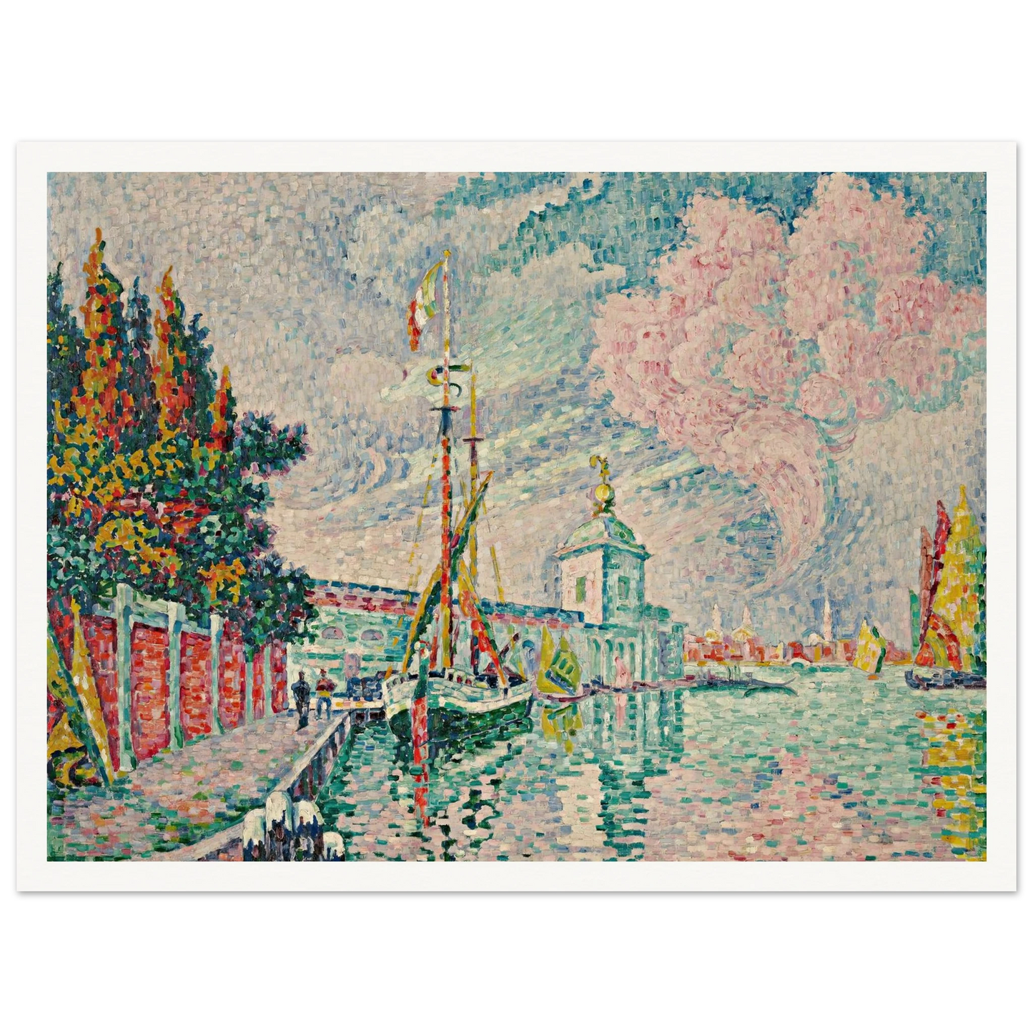 La Dogana, Venise (1923) Art Print | Paul Signac-Quipham Collections