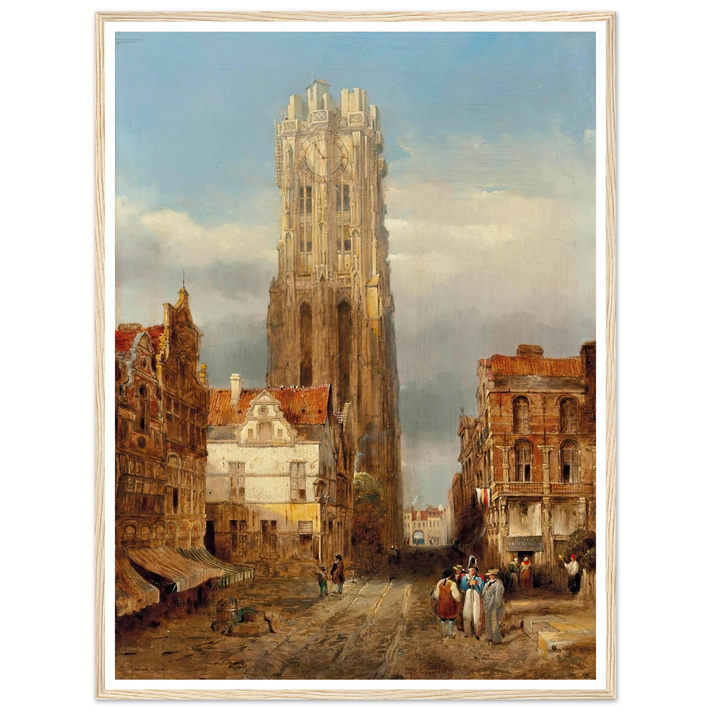 Tower of the church of St Rombouts, Mechelen Art Print | David Roberts-Quipham Collections