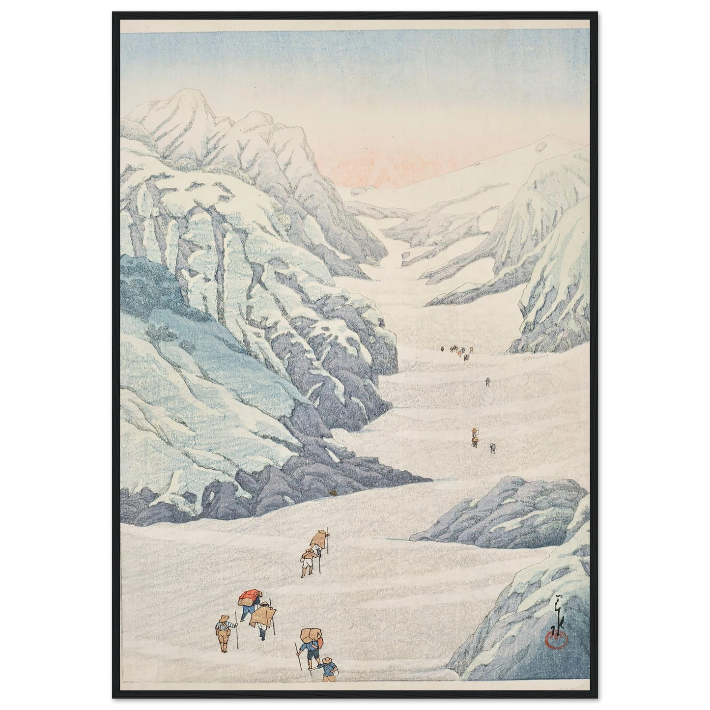 Shirouma no sekkei (Snow valley of Mount Shirouma) (1932) Art Print | Kawase Hasui-Quipham Collections