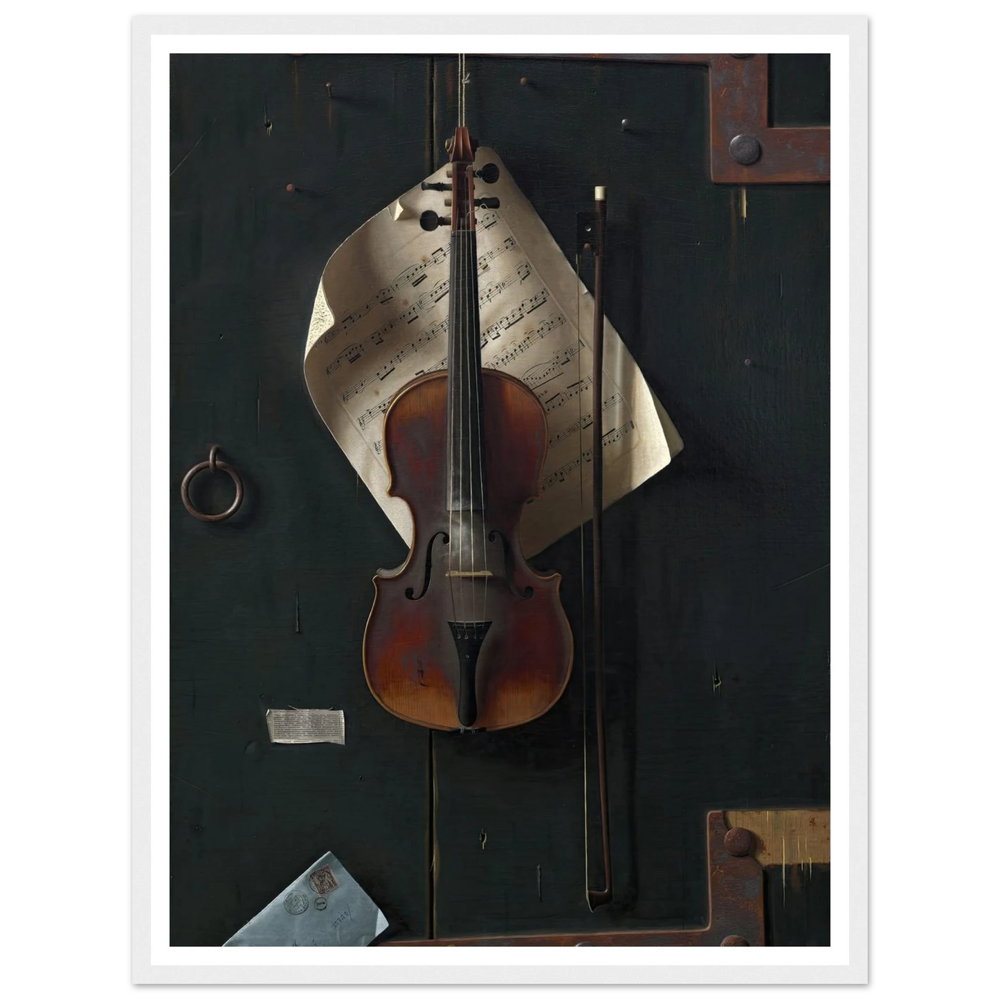 The Old Violin (1886) Art Print | William Michael Harnett-Quipham Collections