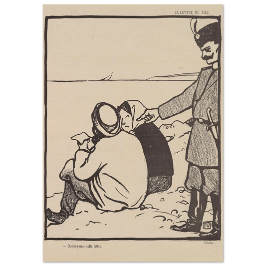 6 juin 1903 Art Print | Felix Vallotton - Framed Poster - 30x40 cm / 12x16″ - Black frame