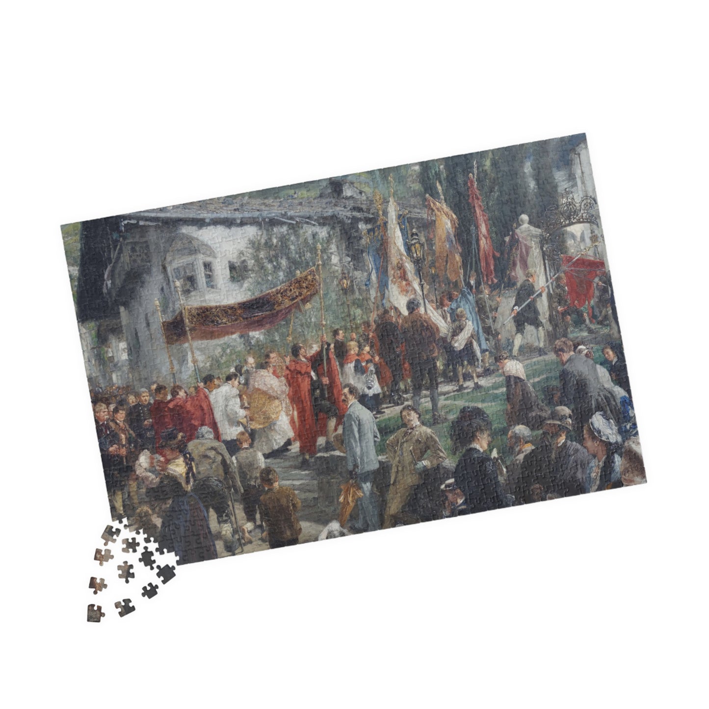 Procession in Hofgastein Puzzle | Adolph von Menzel-Quipham Collections