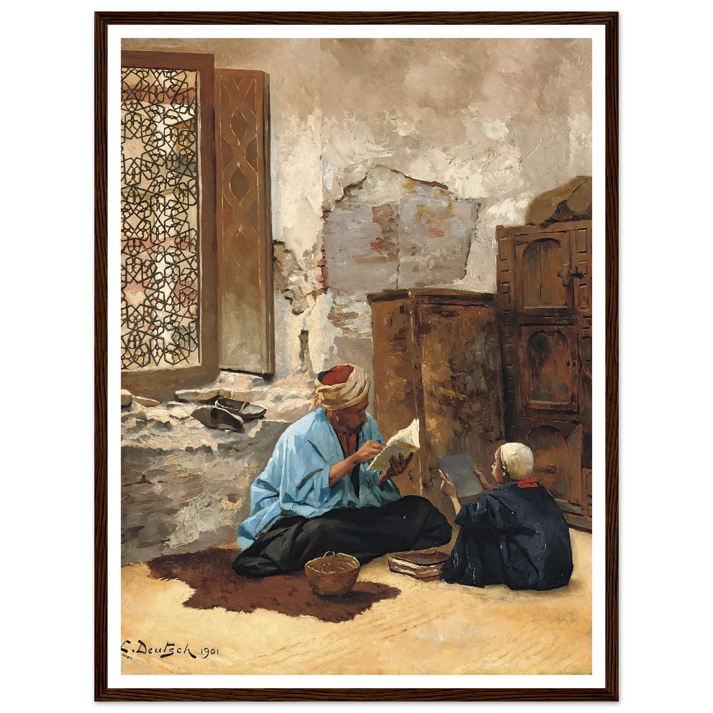 The Lesson (1901) Art Print | Ludwig Deutsch-Quipham Collections