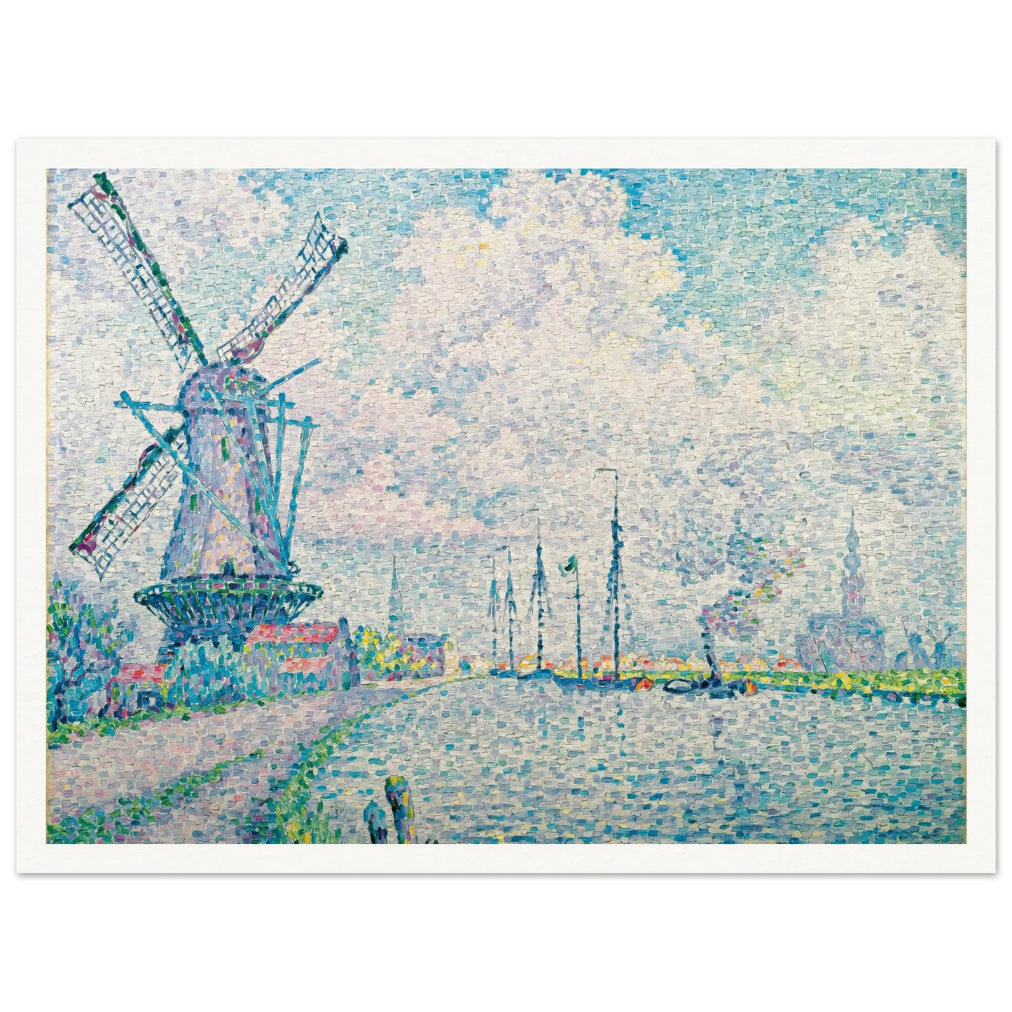Canal of Overschie Art Print | Paul Signac-Quipham Collections