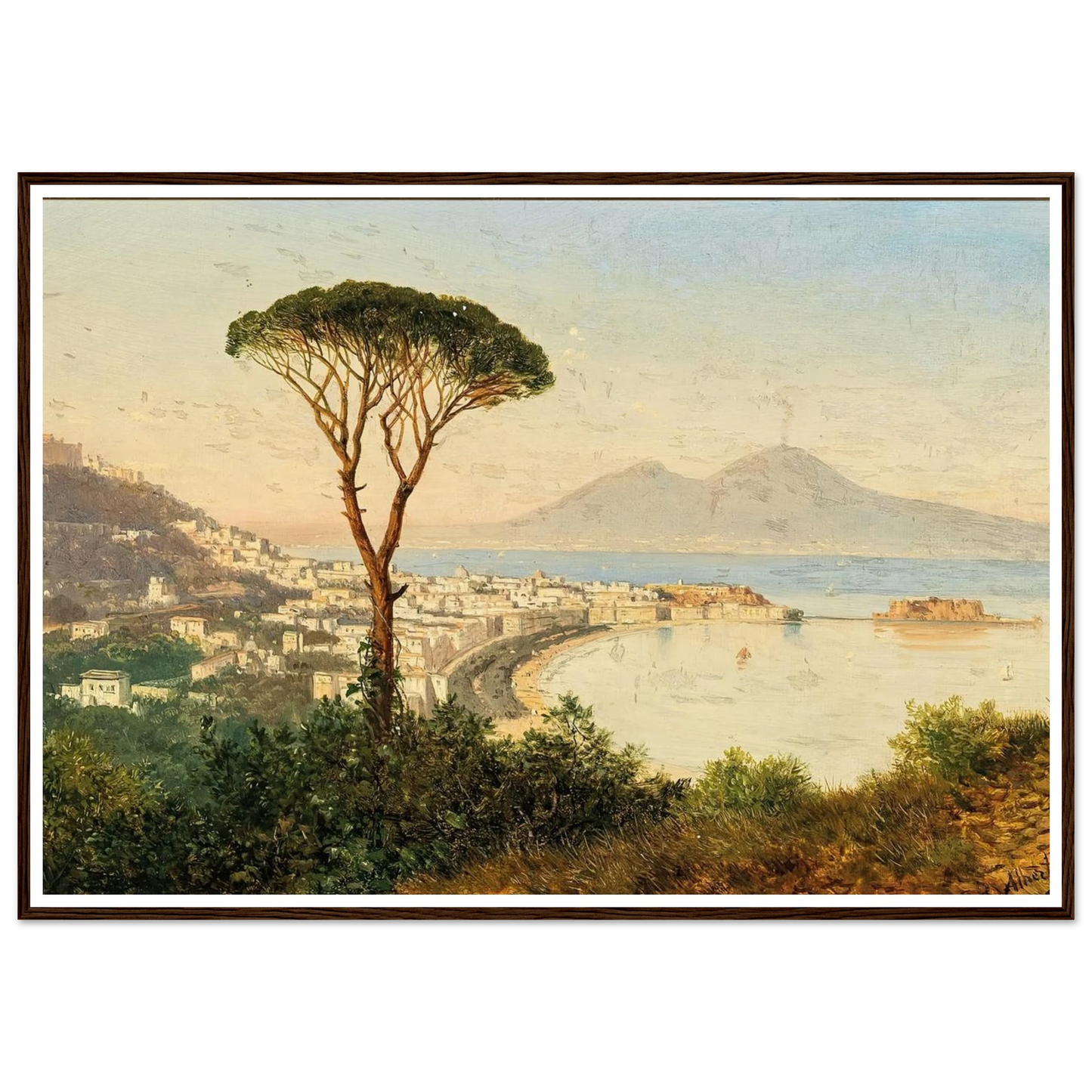 Blick auf die Bucht von Neapel Art Print | Albert Zimmermann-Quipham Collections