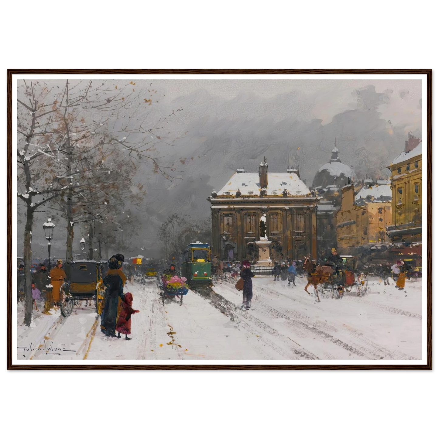 L’institut (Temps Mauvais) Art Print | Eugene Galien Laloue-Quipham Collections