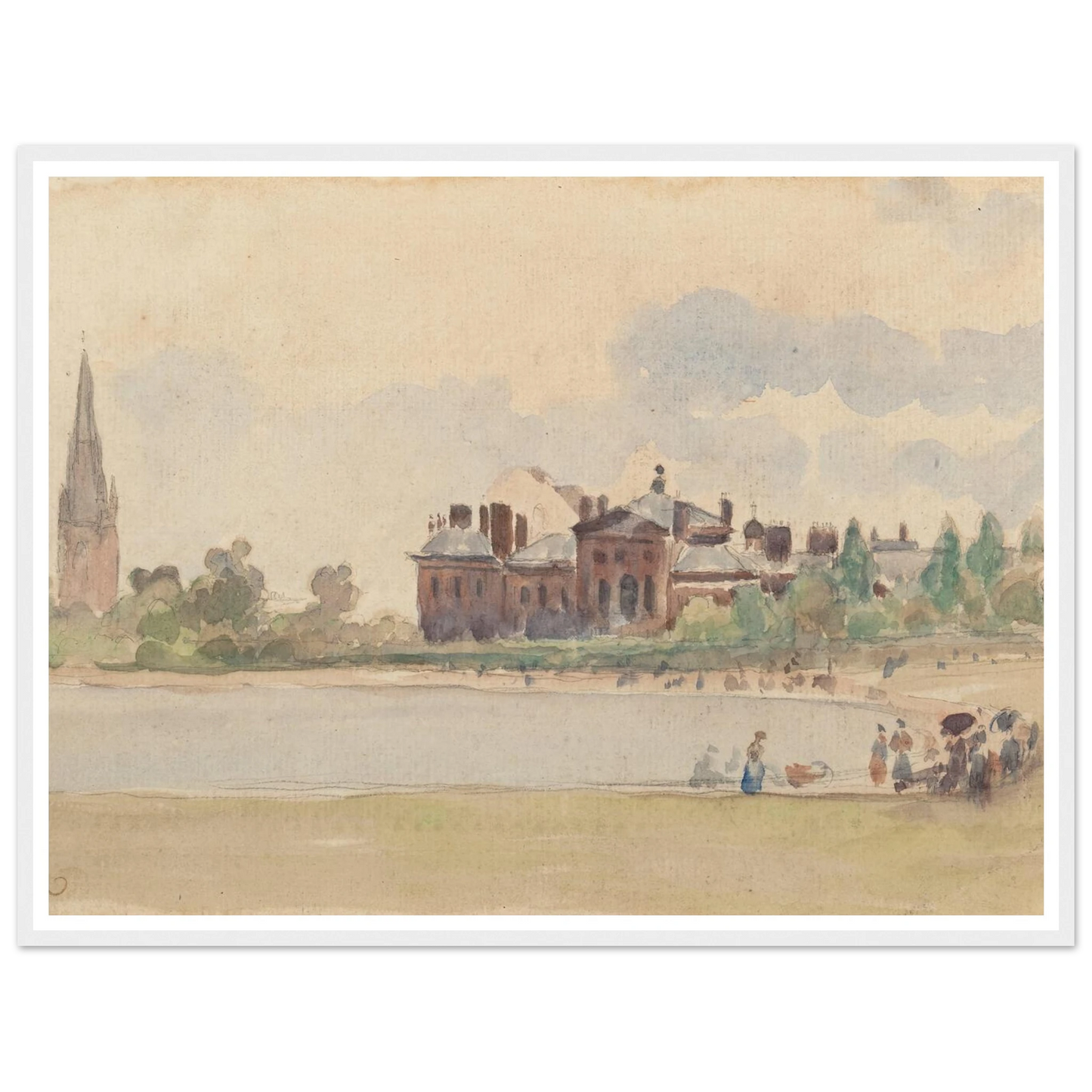 Kensington Gardens, London (1890) Art Print | Camille Pissarro-Quipham Collections