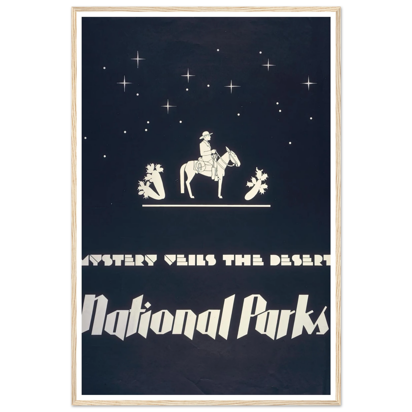 Mystery veils the desert – National parks (1930) Art Print | Dorothy Waugh-Quipham Collections