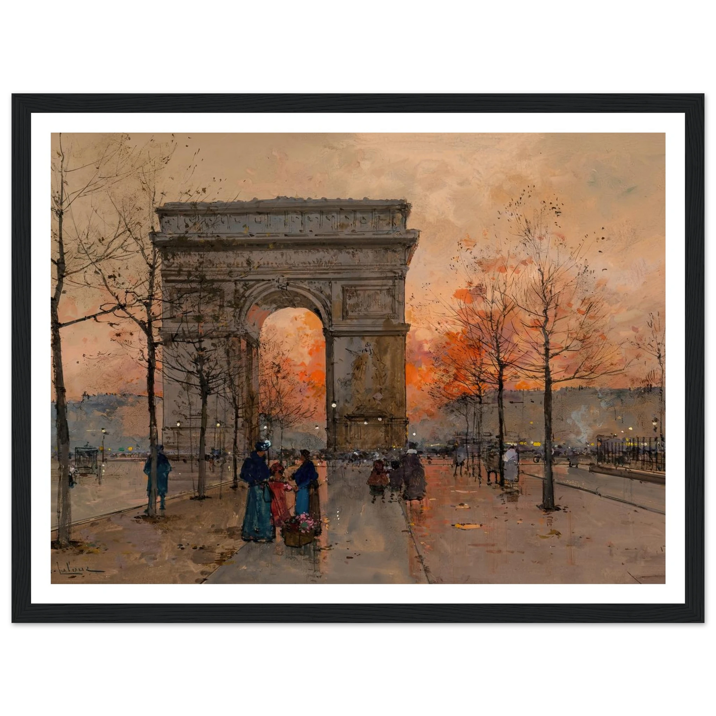 L’Arc de Triomphe, Place de l’Étoile Art Print | Eugene Galien Laloue-Quipham Collections