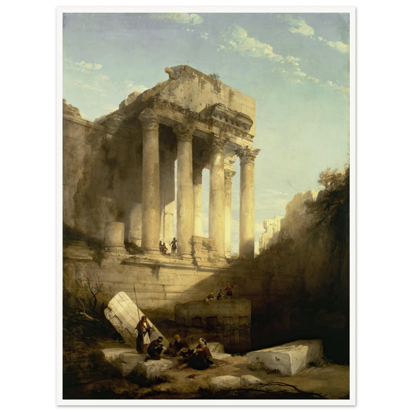 Baalbec,Ruins of the Temple of Bacchus Art Print | David Roberts-Quipham Collections