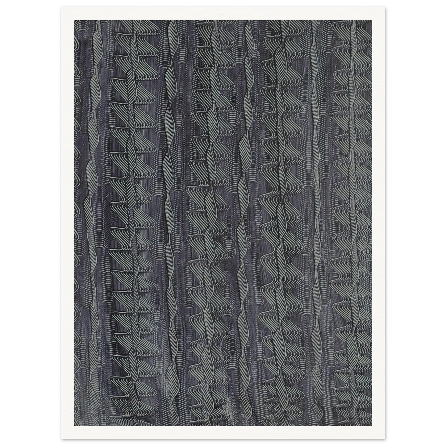 Kleisterpapier mit Verdrängungsdekor (Streifen) (1890 - 1910) Art Print | Anker Kyster-Quipham Collections