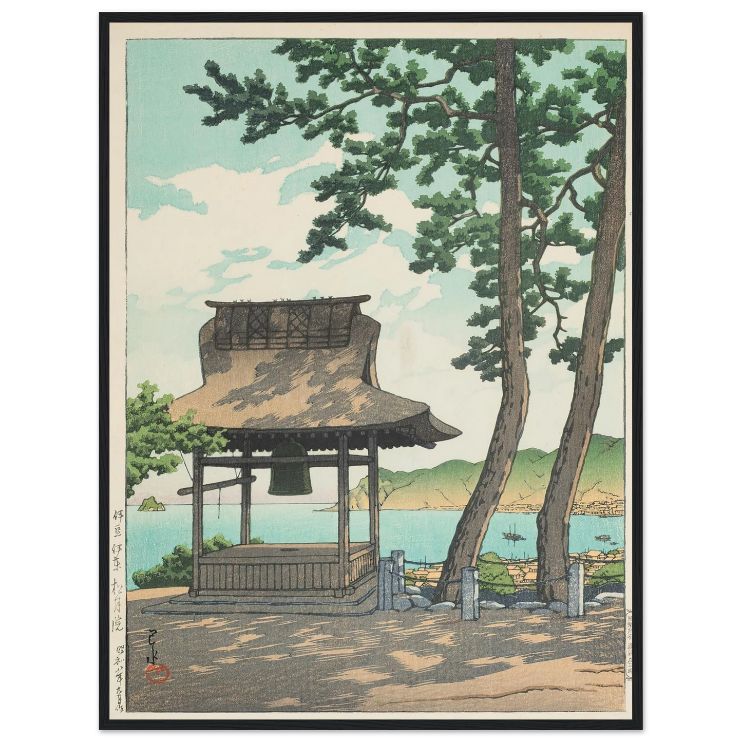 Izu Ito Shugetsuin (Shugetsu Temple in Ito, Izu) (1933) Art Print | Kawase Hasui-Quipham Collections