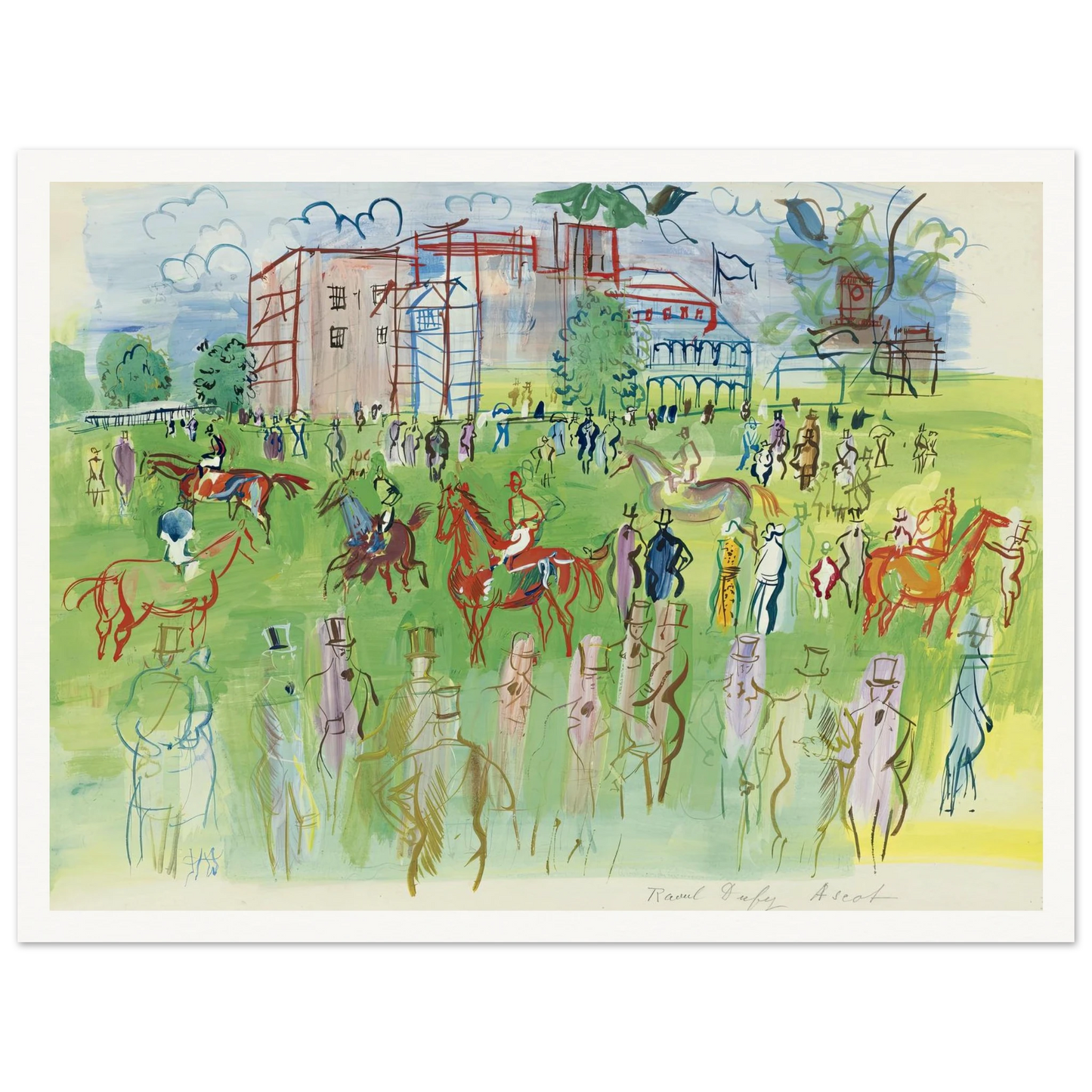 Avant le départ, Ascot Art Print | Raoul Dufy-Quipham Collections