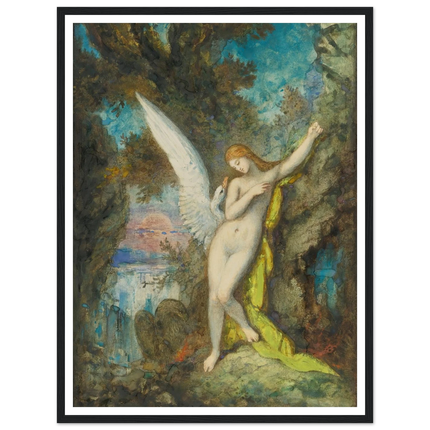 Leda Et Le Cygne Art Print | Gustave Moreau-Quipham Collections