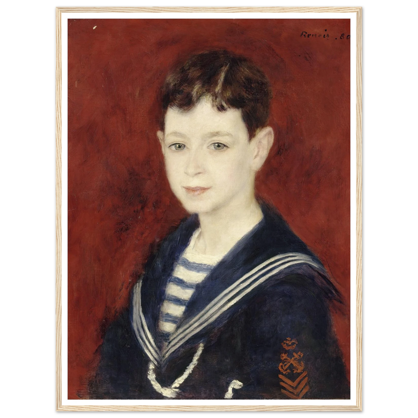 Fernand Halphen as a Boy (1880) Art Print | Pierre Auguste Renoir-Quipham Collections
