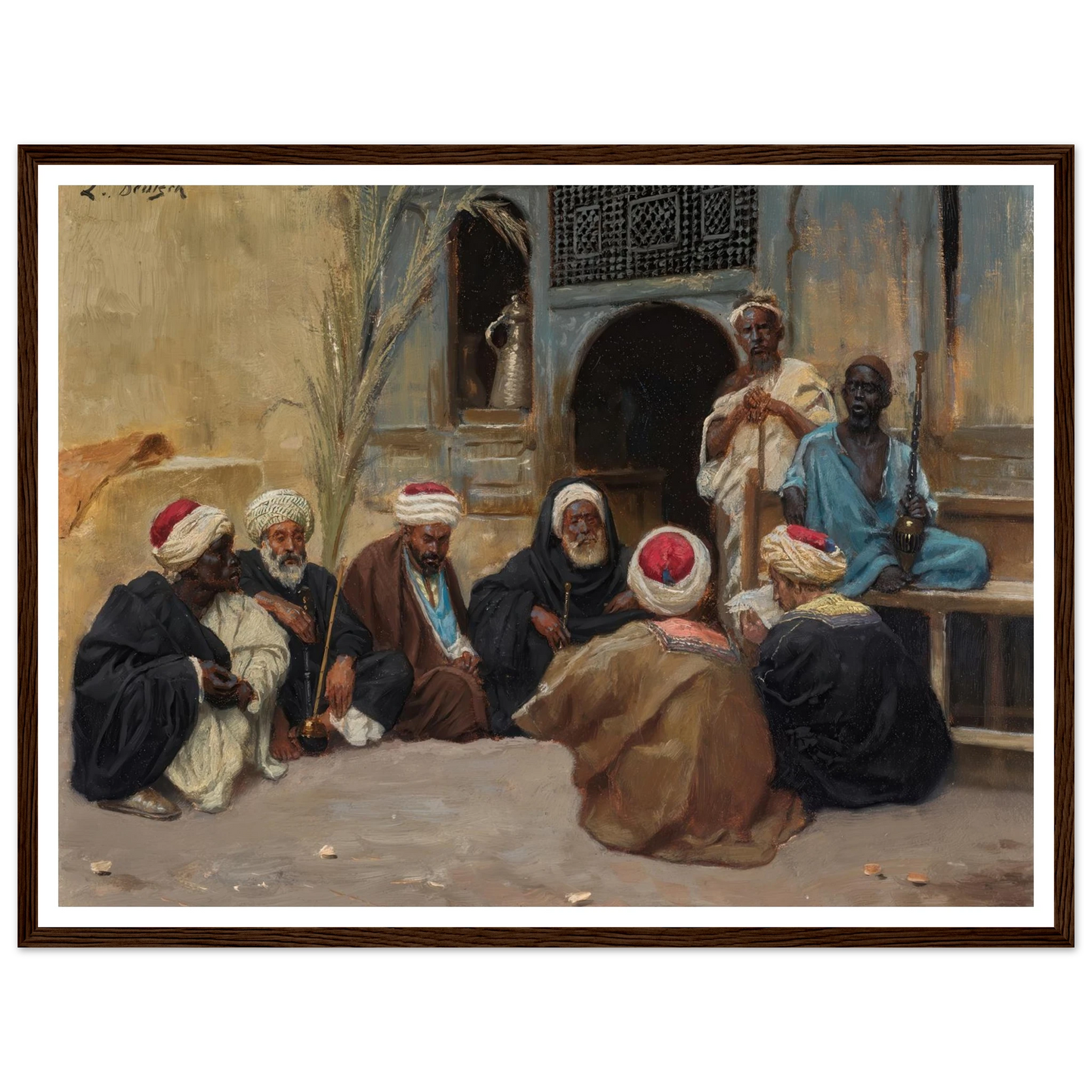A Council Of Elders Art Print | Ludwig Deutsch-Quipham Collections