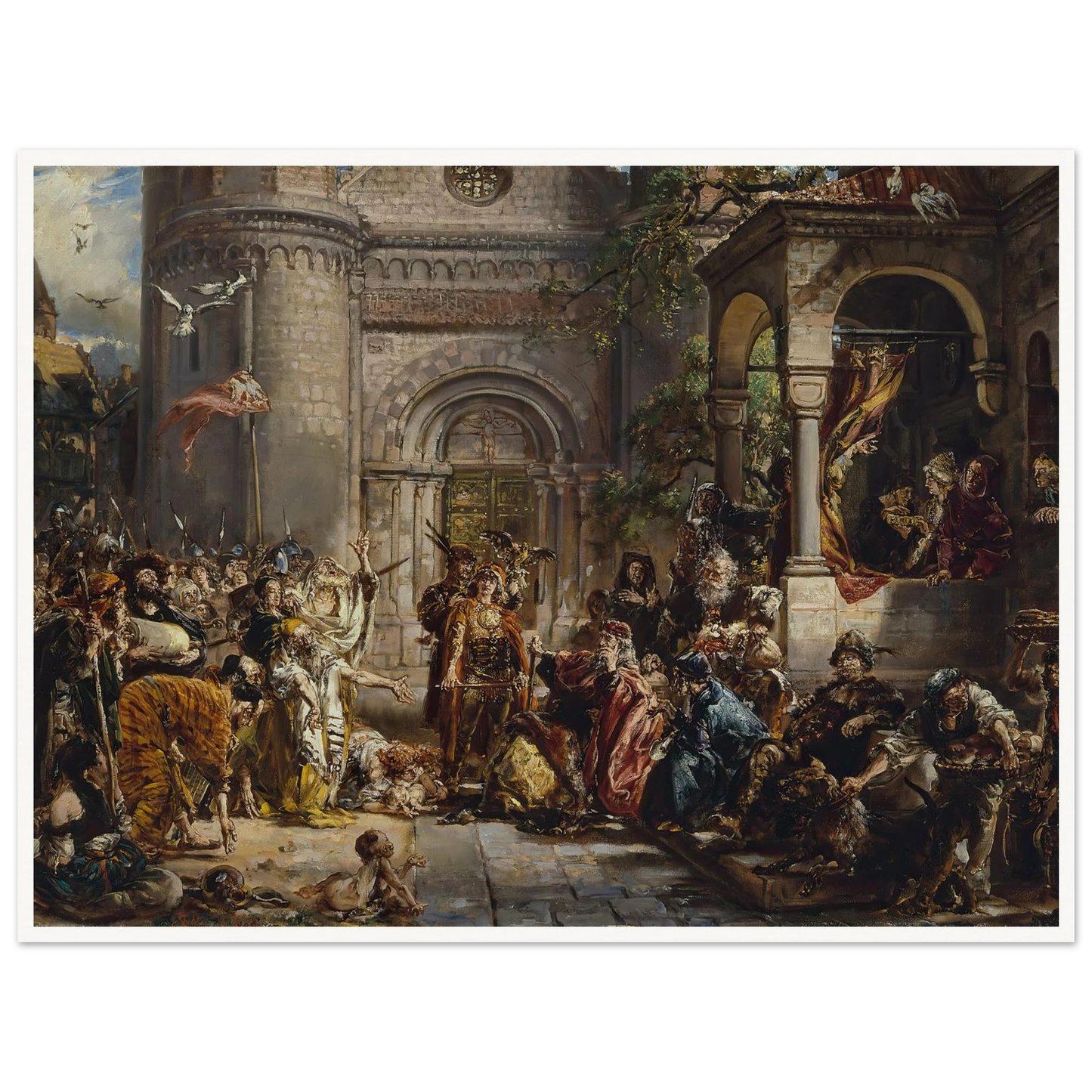 Reception of the Jews, from the series “History of Civilization in Poland” (1889) Art Print | Jan Matejko-Quipham Collections