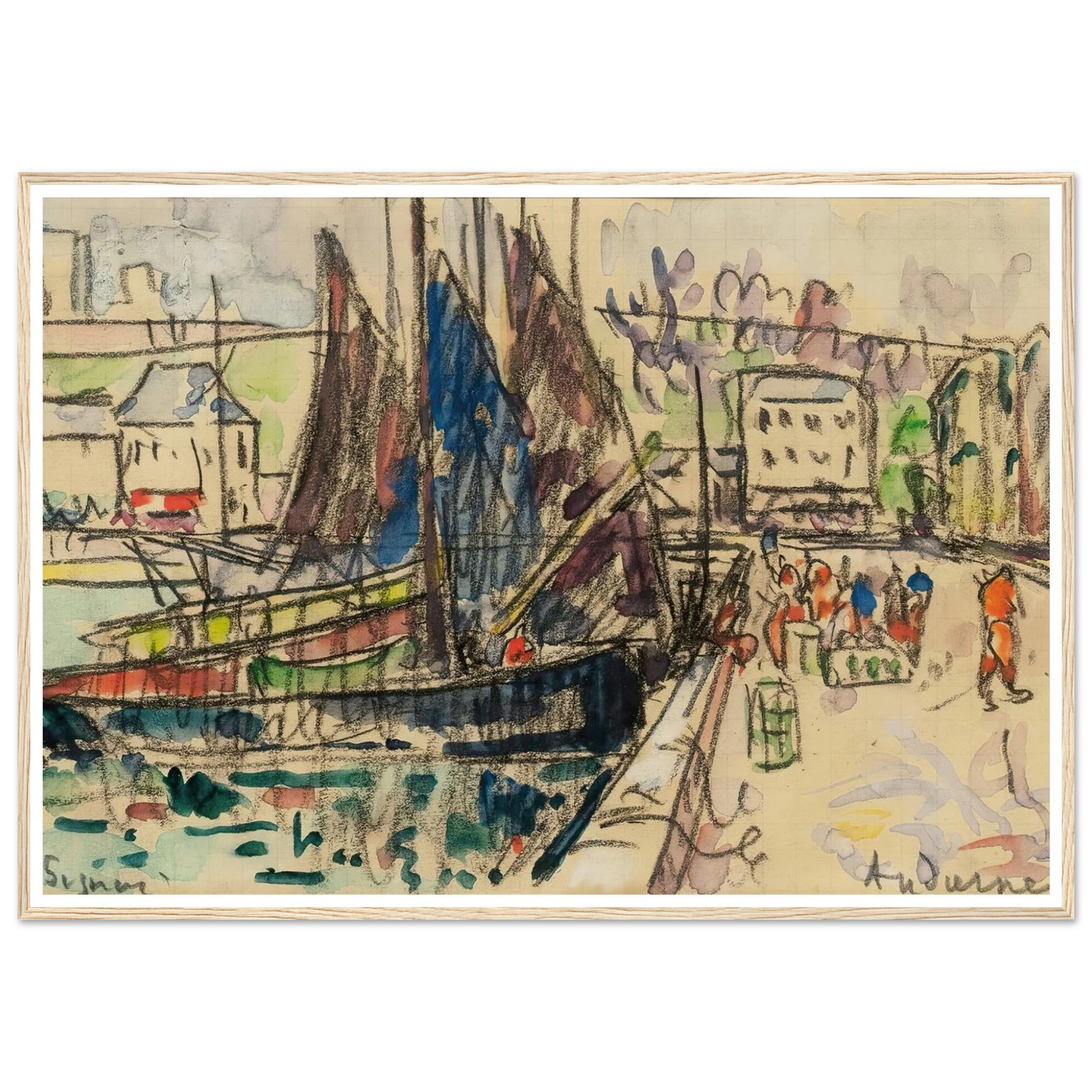 Audierne (1927) Art Print | Paul Signac-Quipham Collections