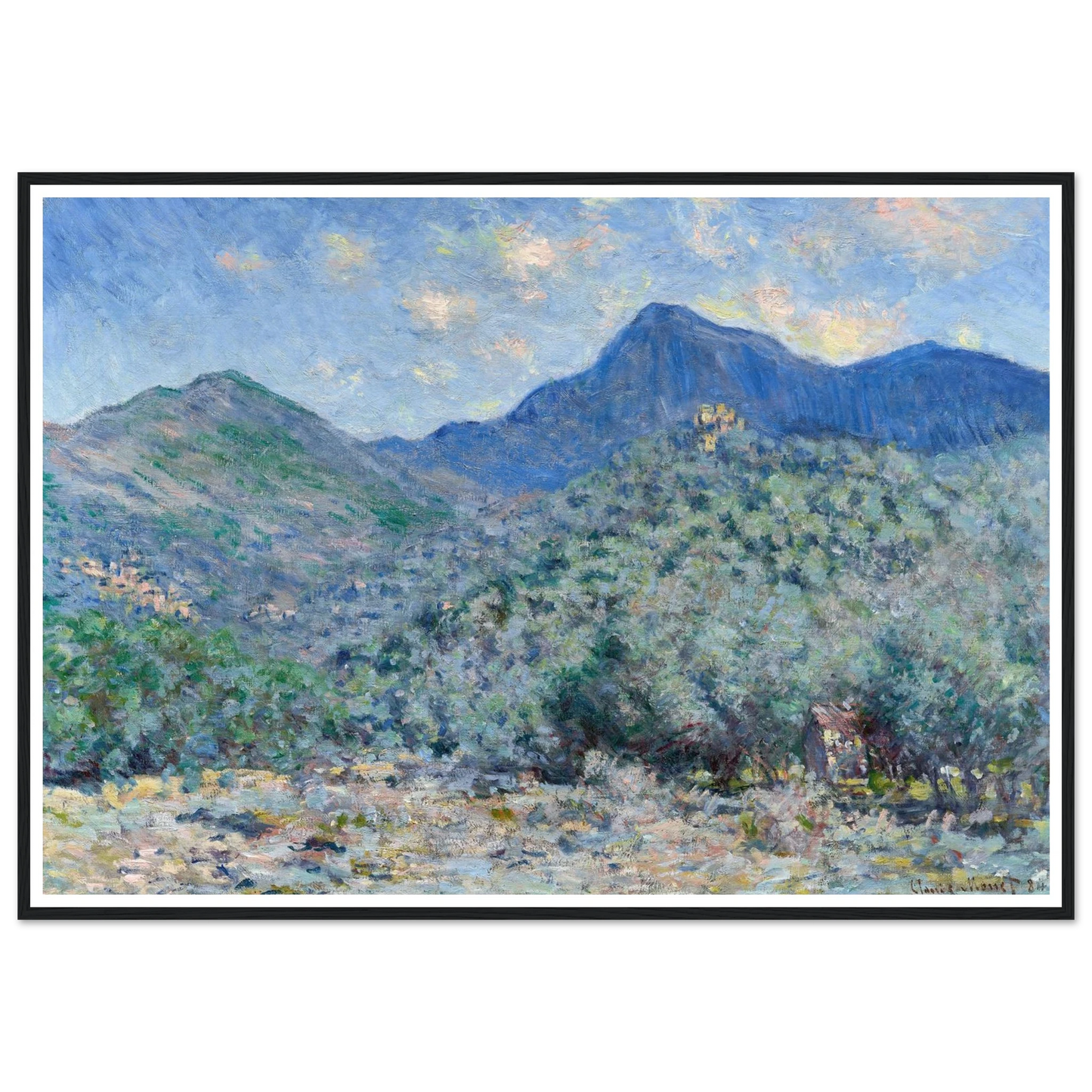 Valle Buona, Near Bordighera (1884) Art Print | Claude Monet-Quipham Collections