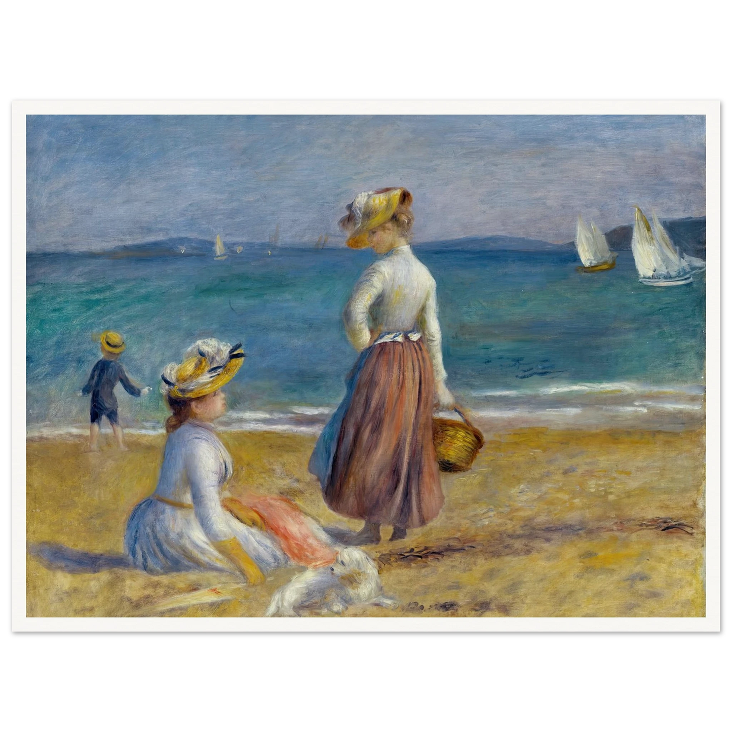 Figures on the Beach (1890) Art Print | Pierre Auguste Renoir-Quipham Collections