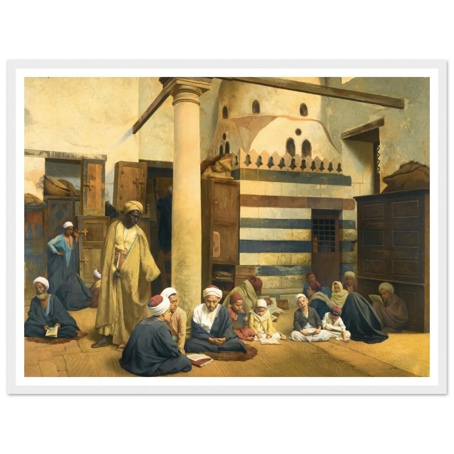 In the Madrasa (1890) Art Print | Ludwig Deutsch-Quipham Collections