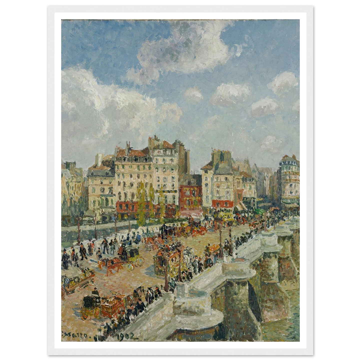 The Pont-Neuf Art Print | Camille Pissarro-Quipham Collections