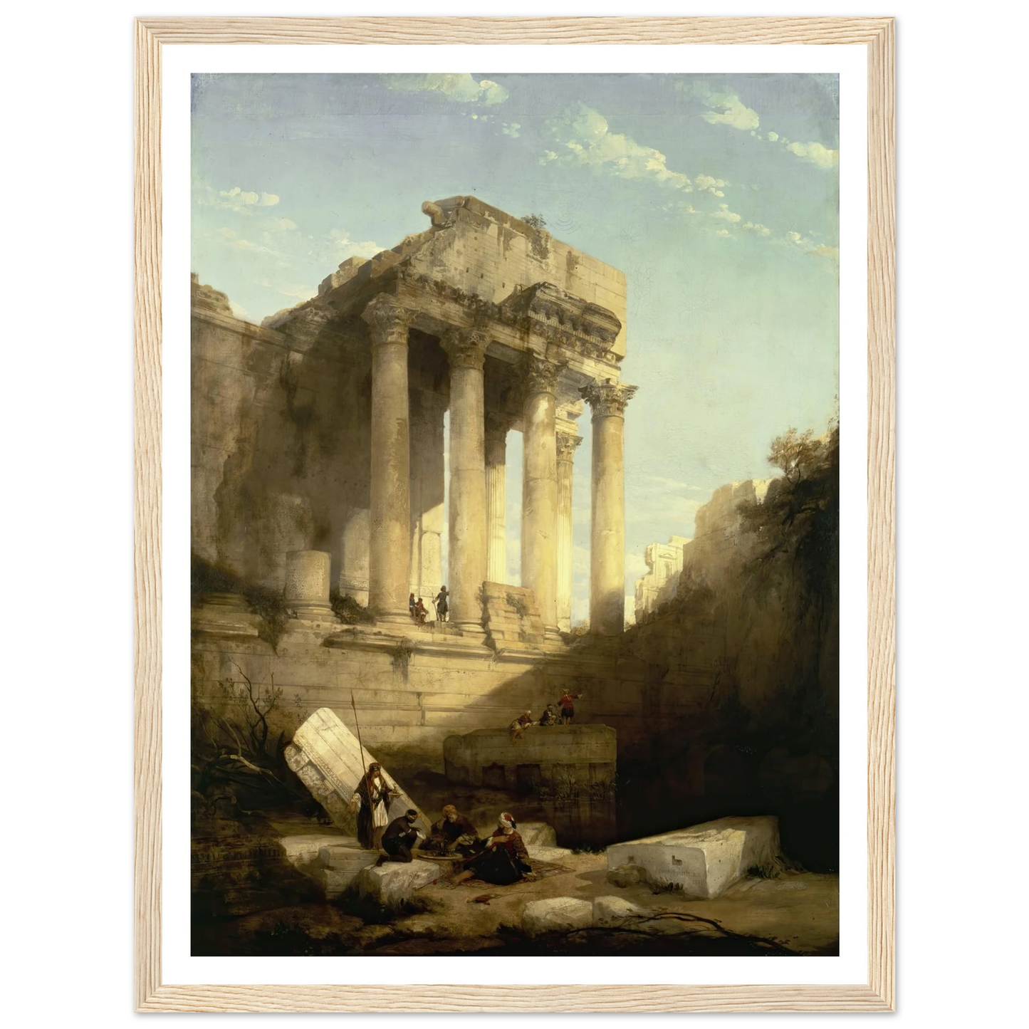 Baalbec,Ruins of the Temple of Bacchus Art Print | David Roberts-Quipham Collections