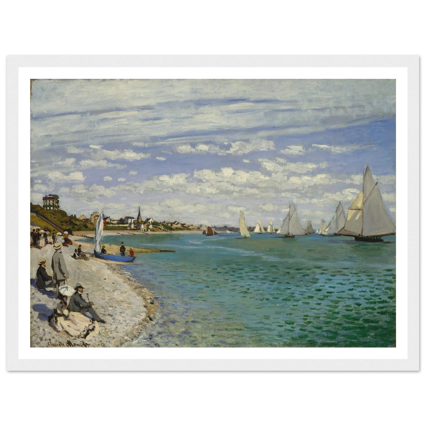 Regatta at Sainte-Adresse (1867) Art Print | Claude Monet-Quipham Collections