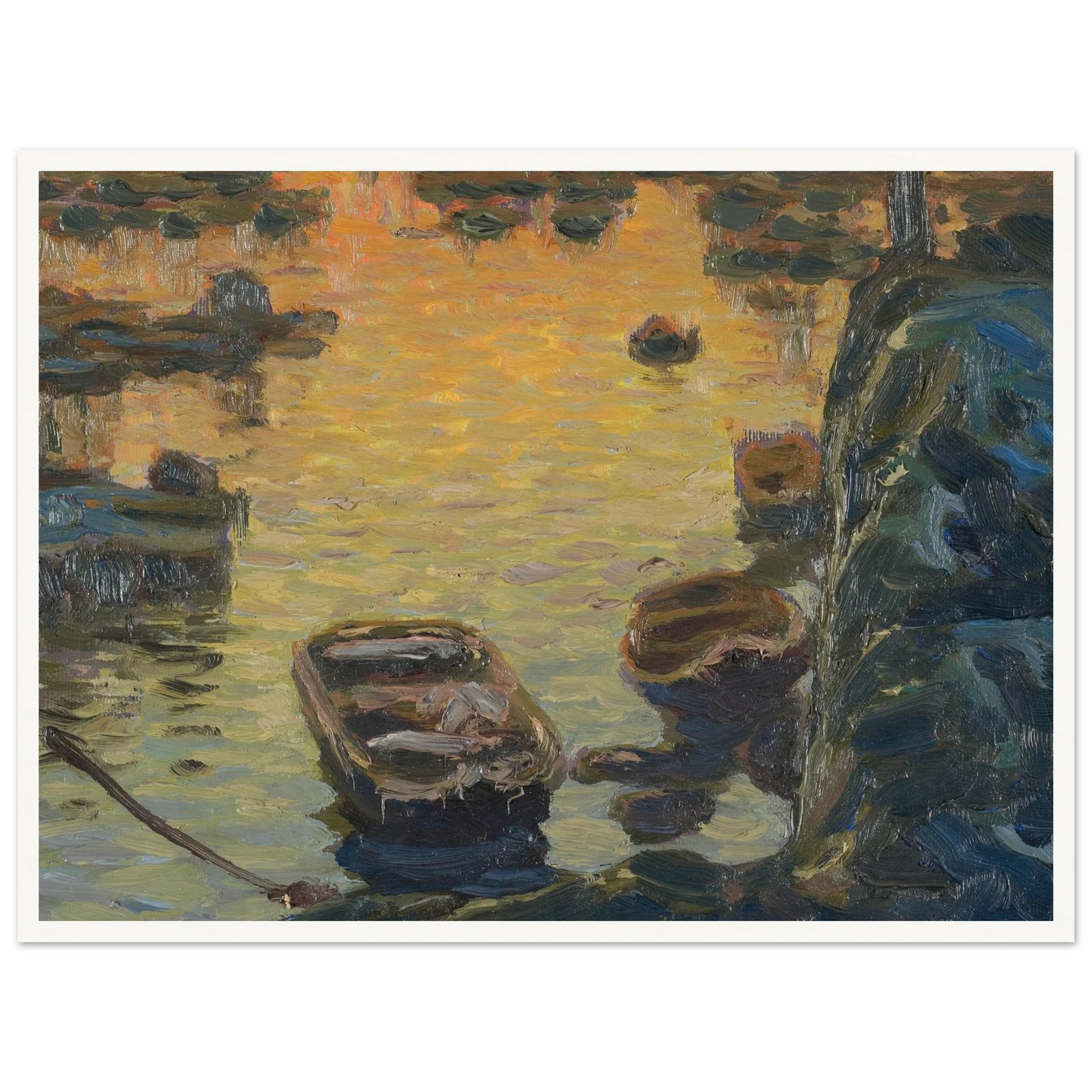A Spring Night during the Fishing Season (1910) Art Print | Anna Boberg-Quipham Collections
