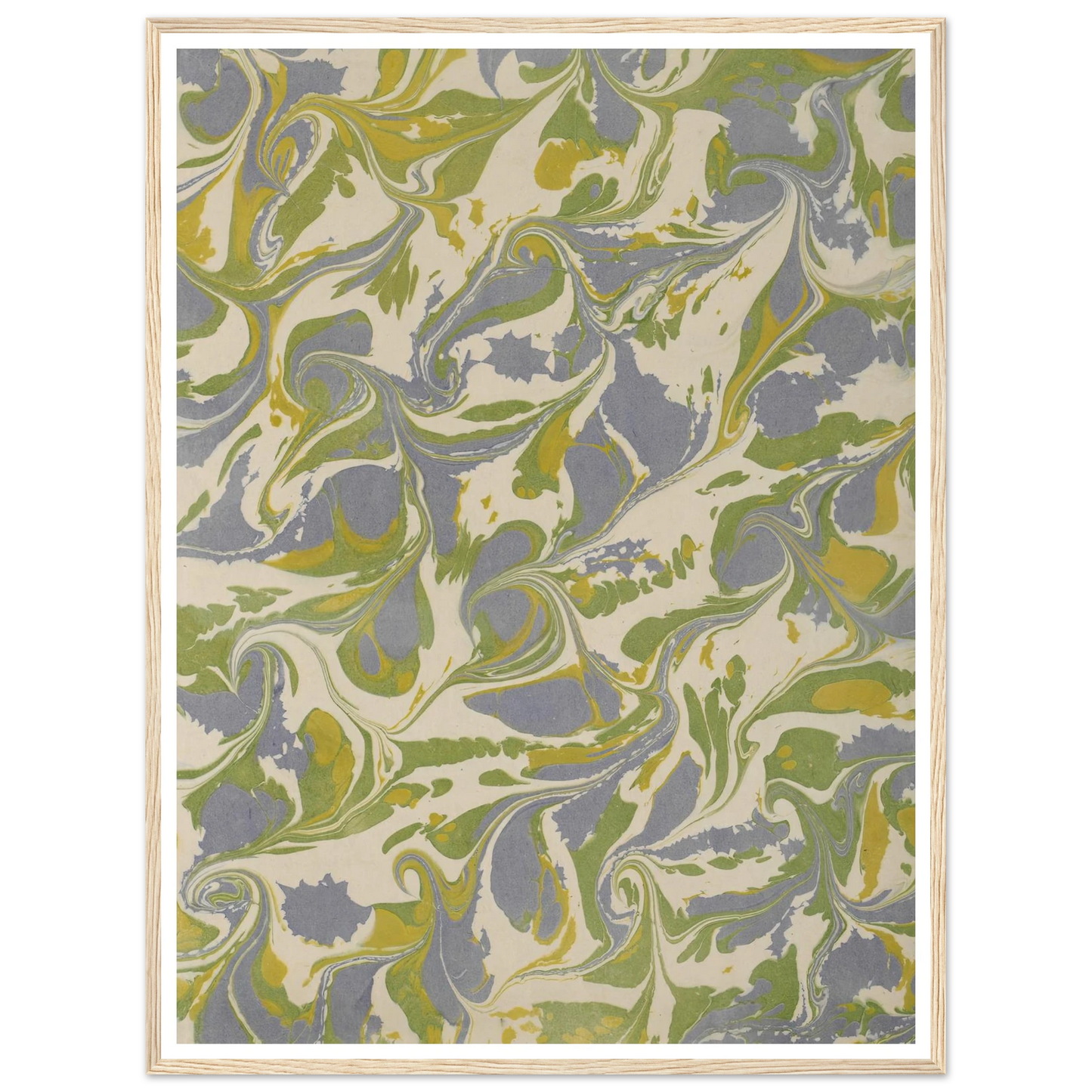 Gezogenes Marmorpapier (1890 - 1910) Art Print | Anker Kyster-Quipham Collections