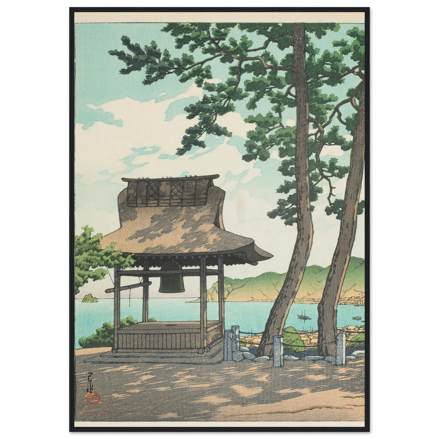 Izu Ito Shugetsuin (Shugetsu Temple in Ito, Izu) (1933) Art Print | Kawase Hasui-Quipham Collections