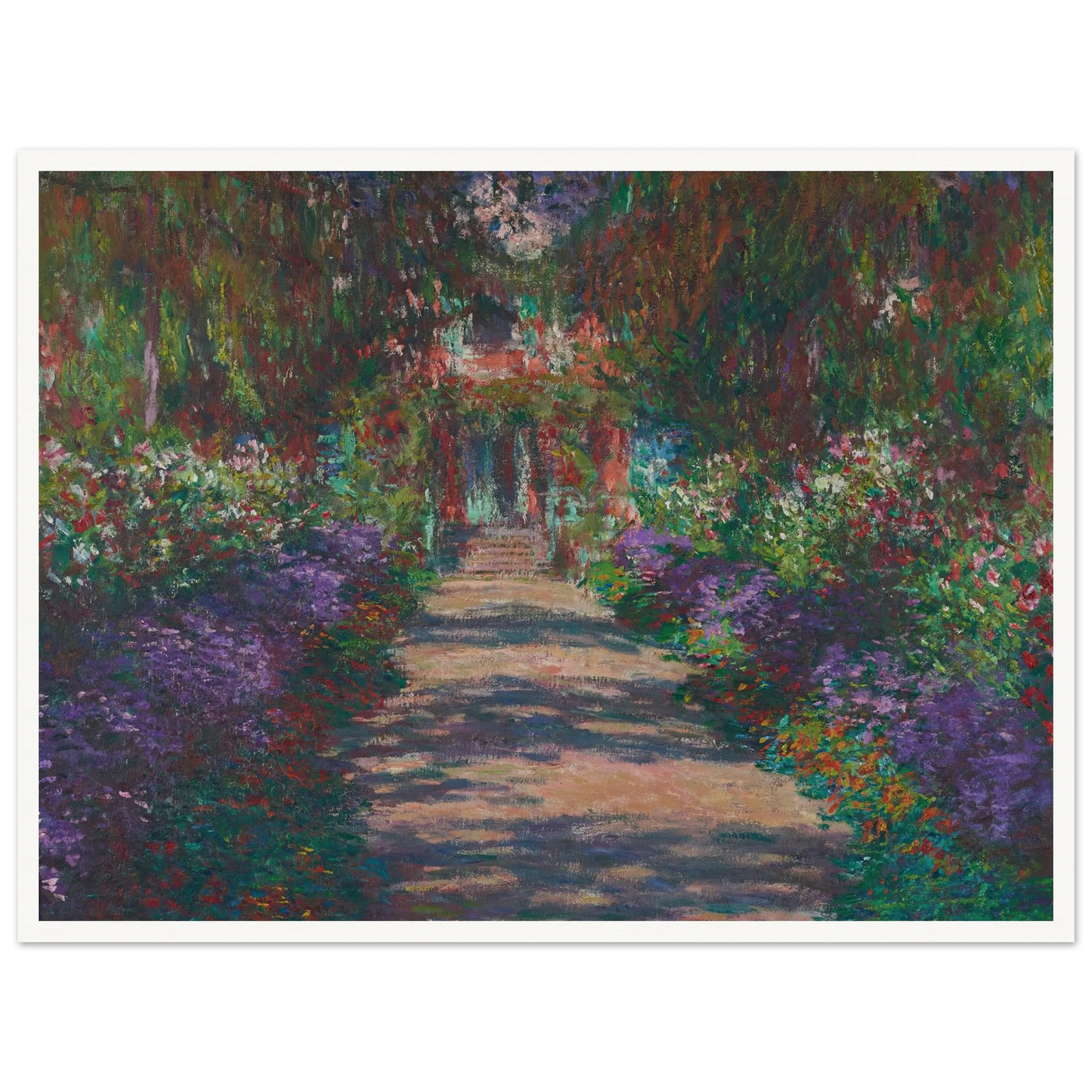 Eine Allee in Monets Garten in Giverny (1902) Art Print | Claude Monet-Quipham Collections