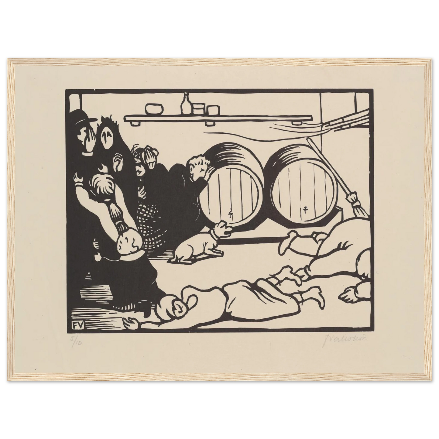 The Civilians (Les Civils) (1916) Art Print | Felix Vallotton-Quipham Collections