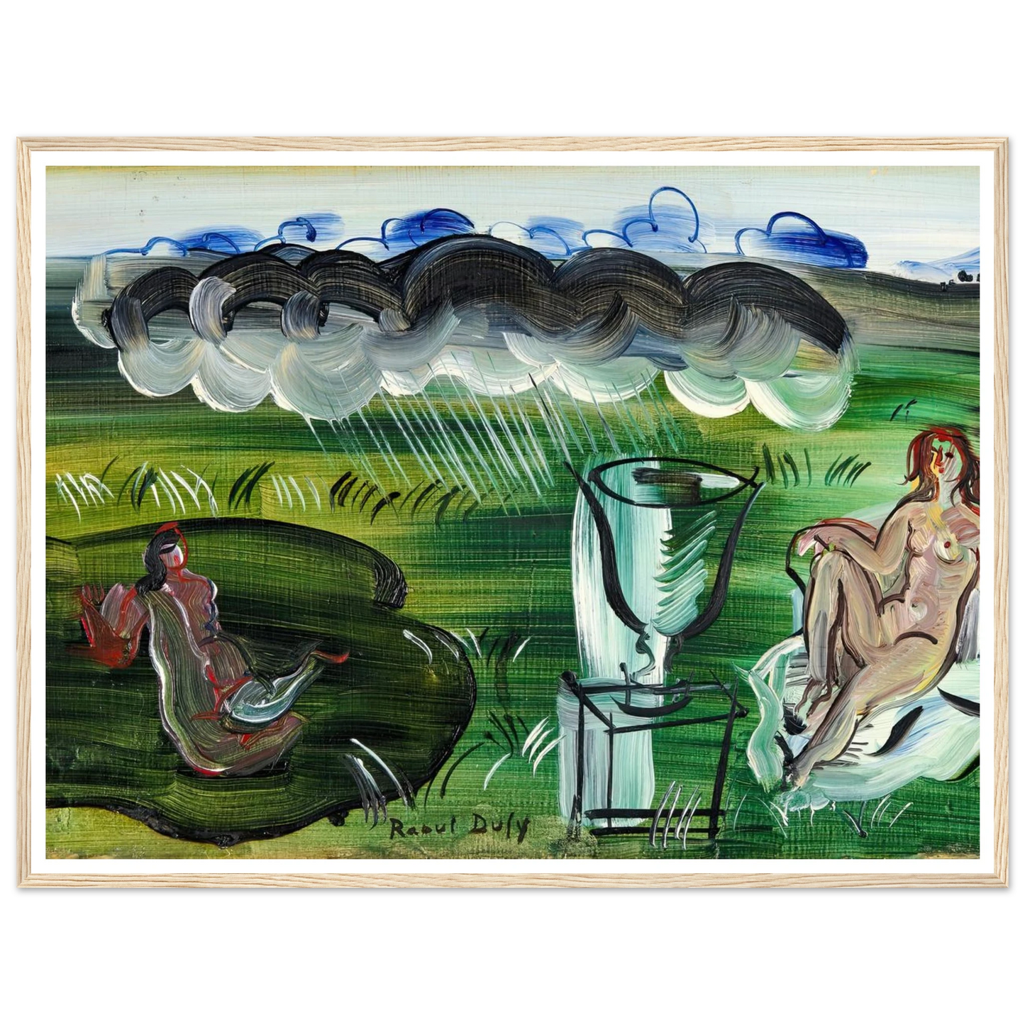 Composition avec vase et nus (1942) Art Print | Raoul Dufy-Quipham Collections