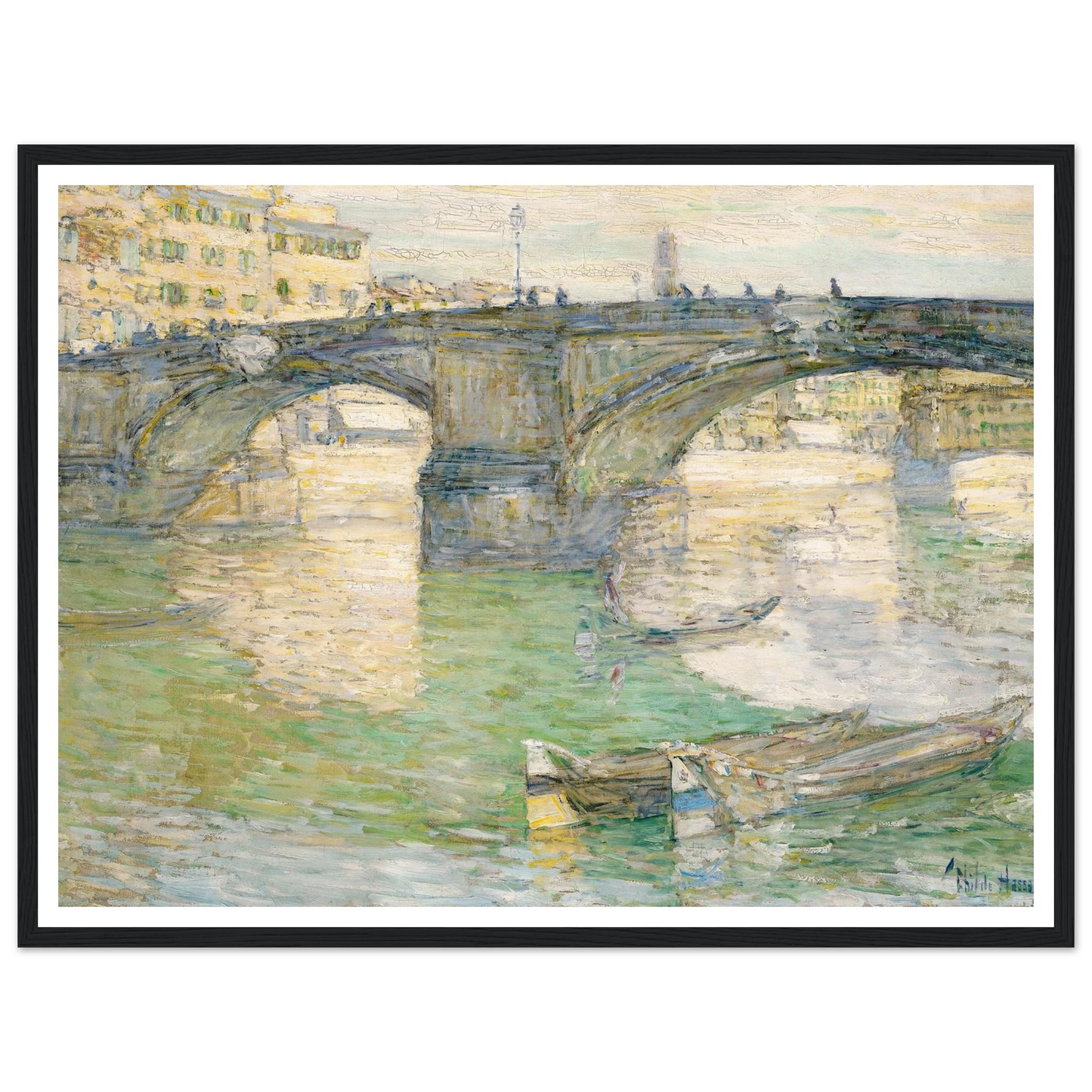 Ponte Santa Trinità (1897) Art Print | Childe Hassam-Quipham Collections