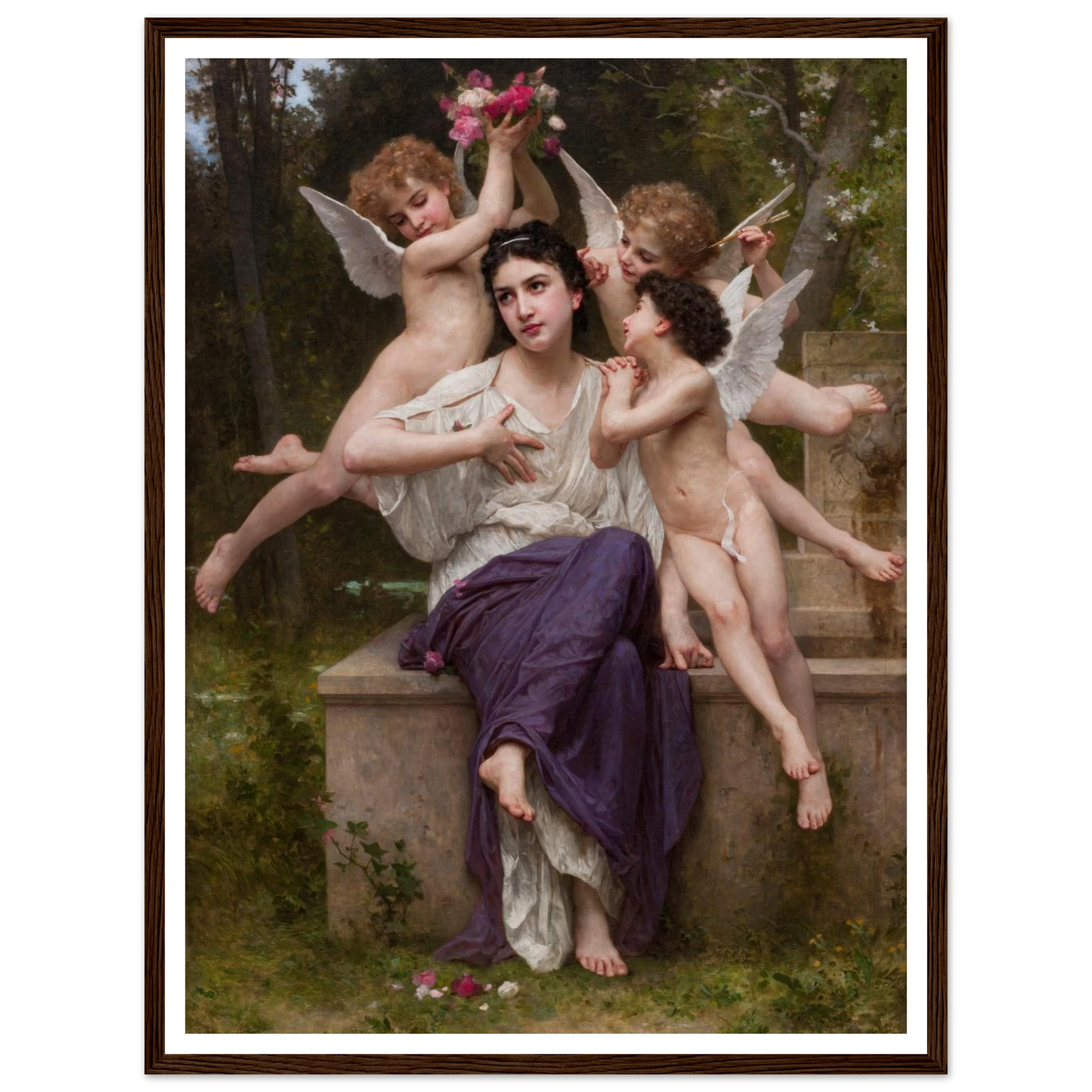 Dream of Spring (Rêve de printemps) (1901) Art Print | William Bouguereau-Quipham Collections