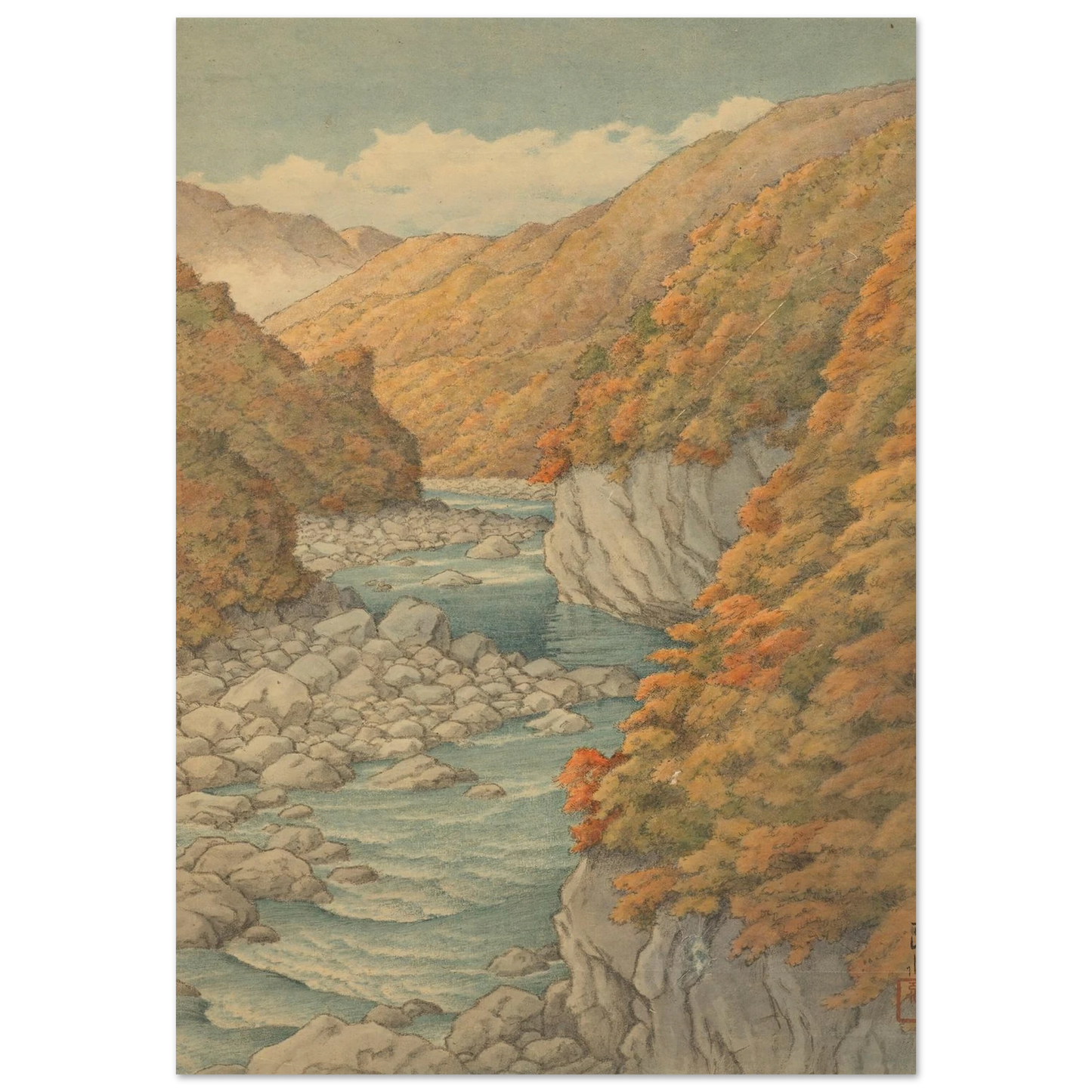 Autumn landscape Art Print | Kawase Hasui-Quipham Collections